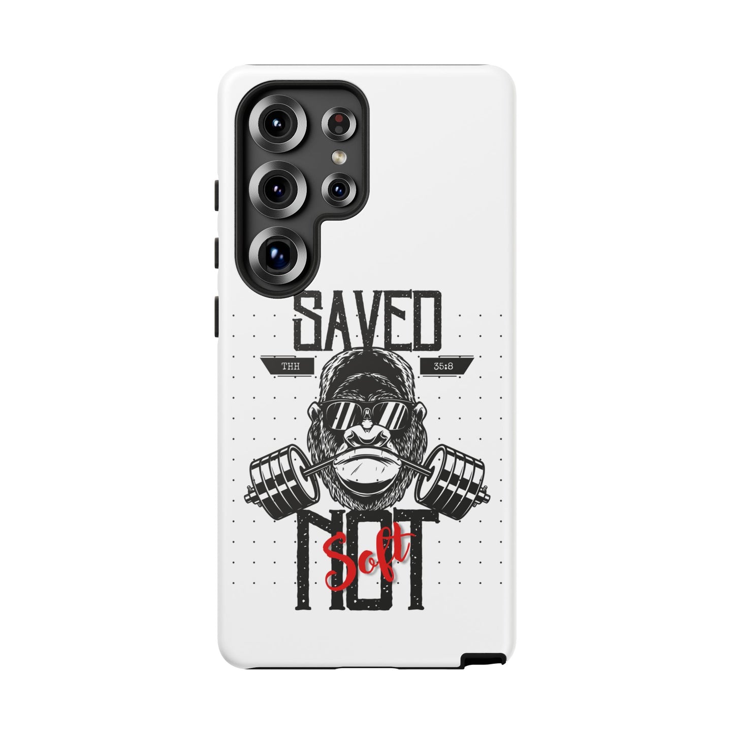 Tough Cases - Heavy Duty Phone Case for Fitness Lovers, Gym Accessories, Workout Gifts, Saved by Lift Design, Tough Armor