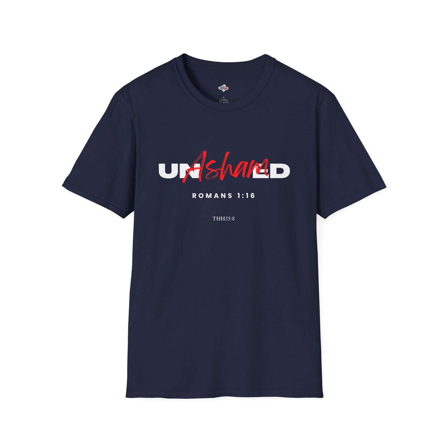 Unisex Softstyle T-Shirt with 'UNSHARED' Design, Inspirational Apparel, Christian Gift, Casual Wear, Faith-Based Fashion.