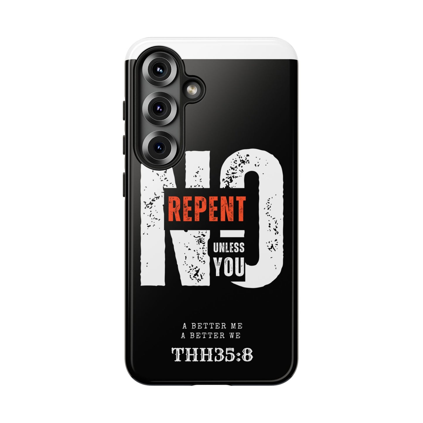 Repent Phone Case, Tough Phone Cover, Christian Gift, Scripture Phone Protector, Faith-Based Tech Accessory