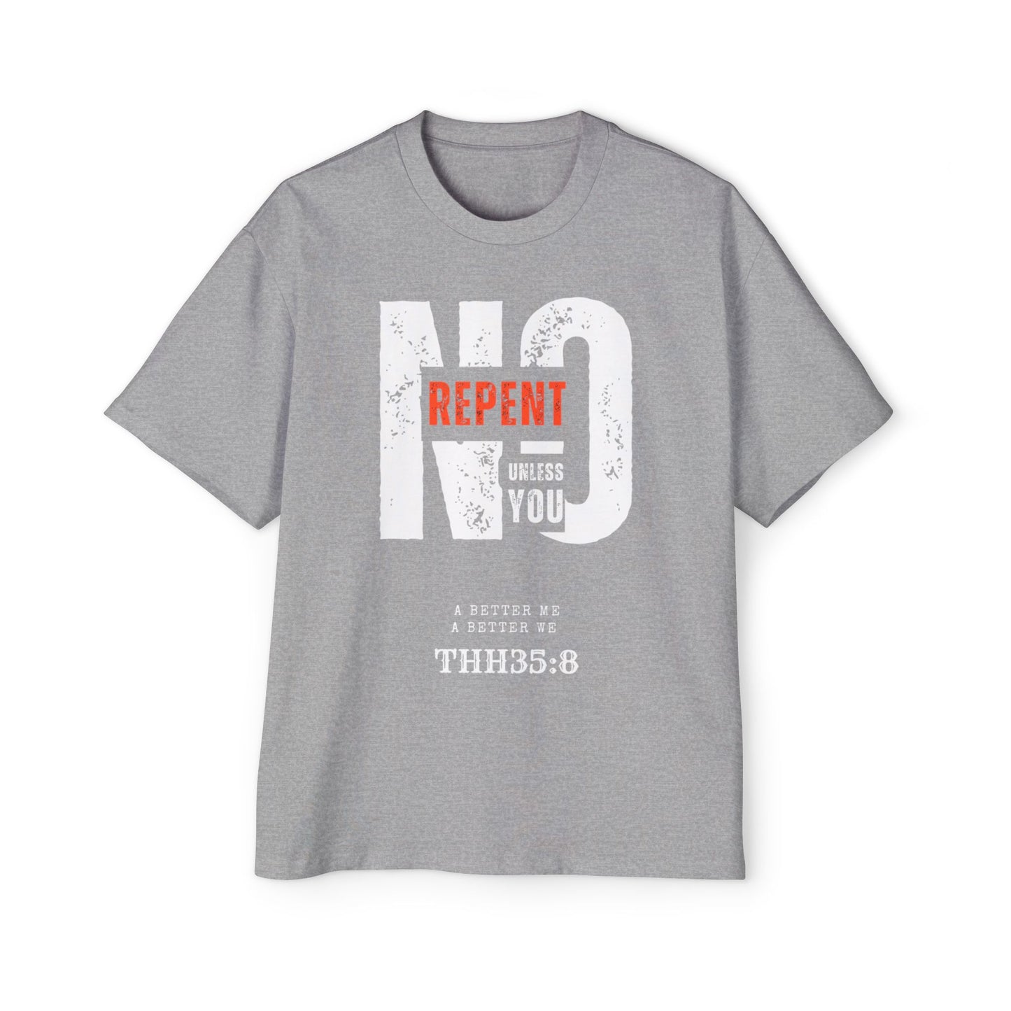 Men's Oversized Graphic Tee - Faith-Inspired Casual Wear, Oversized Fashion, Religious Apparel, Unique Gift, Streetwear Style