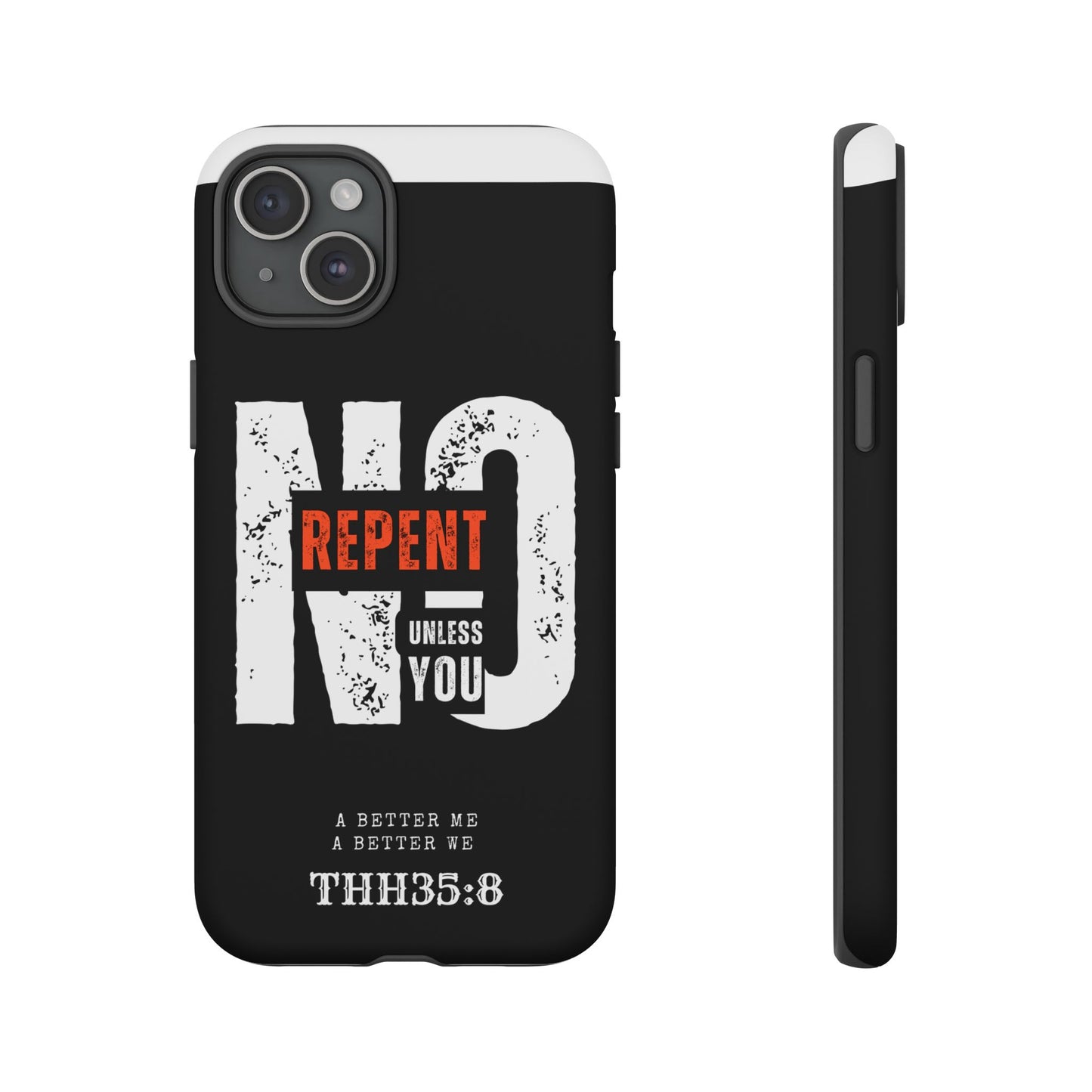 Repent Phone Case, Tough Phone Cover, Christian Gift, Scripture Phone Protector, Faith-Based Tech Accessory