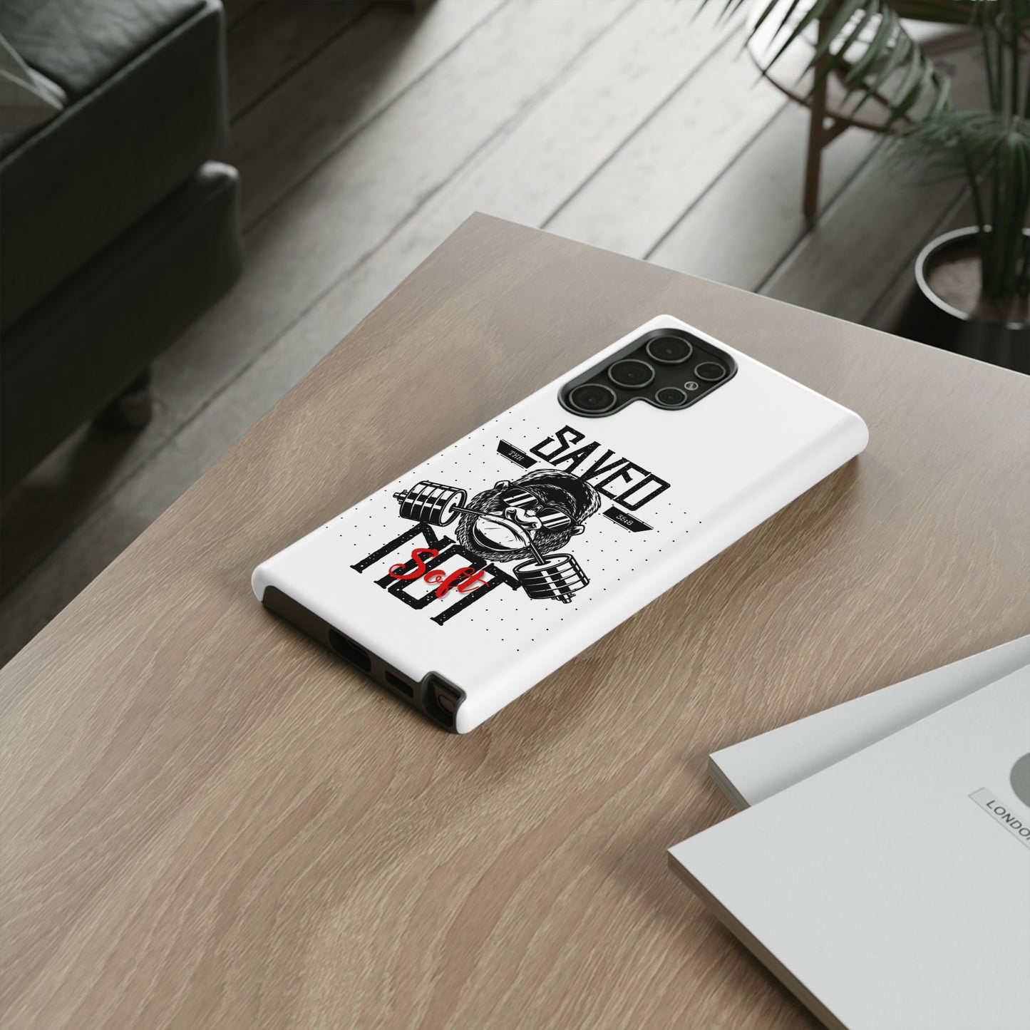 Tough Cases - Heavy Duty Phone Case for Fitness Lovers, Gym Accessories, Workout Gifts, Saved by Lift Design, Tough Armor