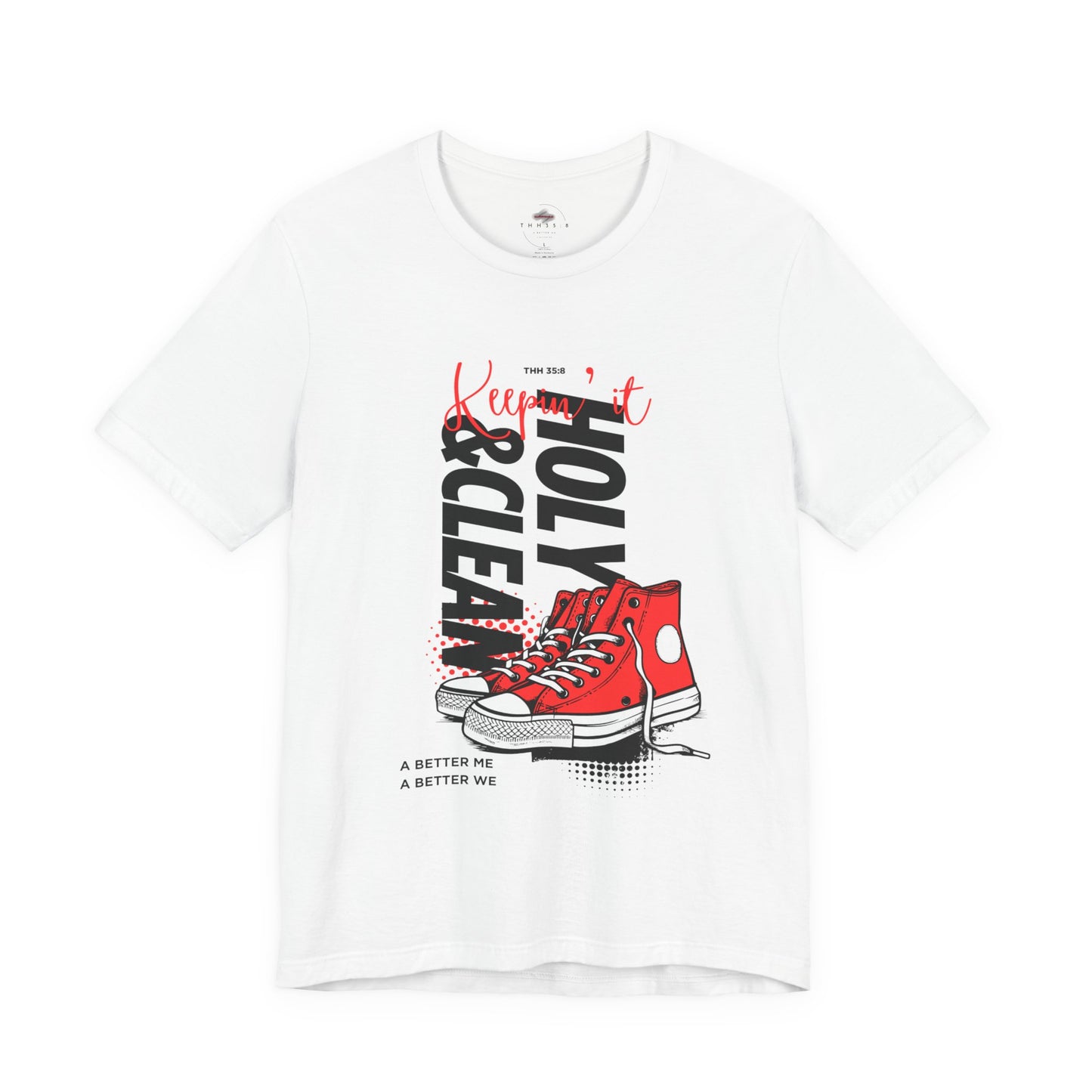 Inspirational Graphic Tee, Motivational T-Shirt, Faith-Based Apparel, Casual Streetwear, Unisex Tight Fit Tee
