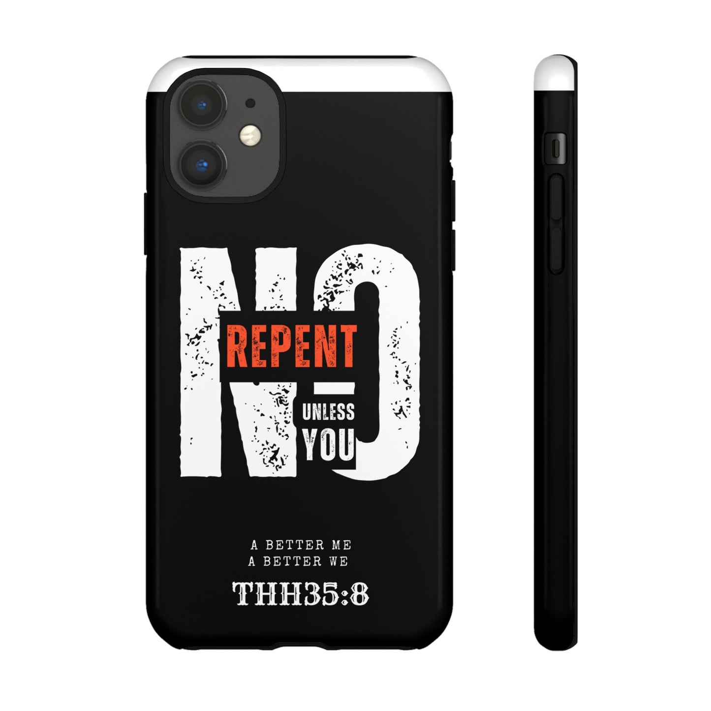 Repent Phone Case, Tough Phone Cover, Christian Gift, Scripture Phone Protector, Faith-Based Tech Accessory
