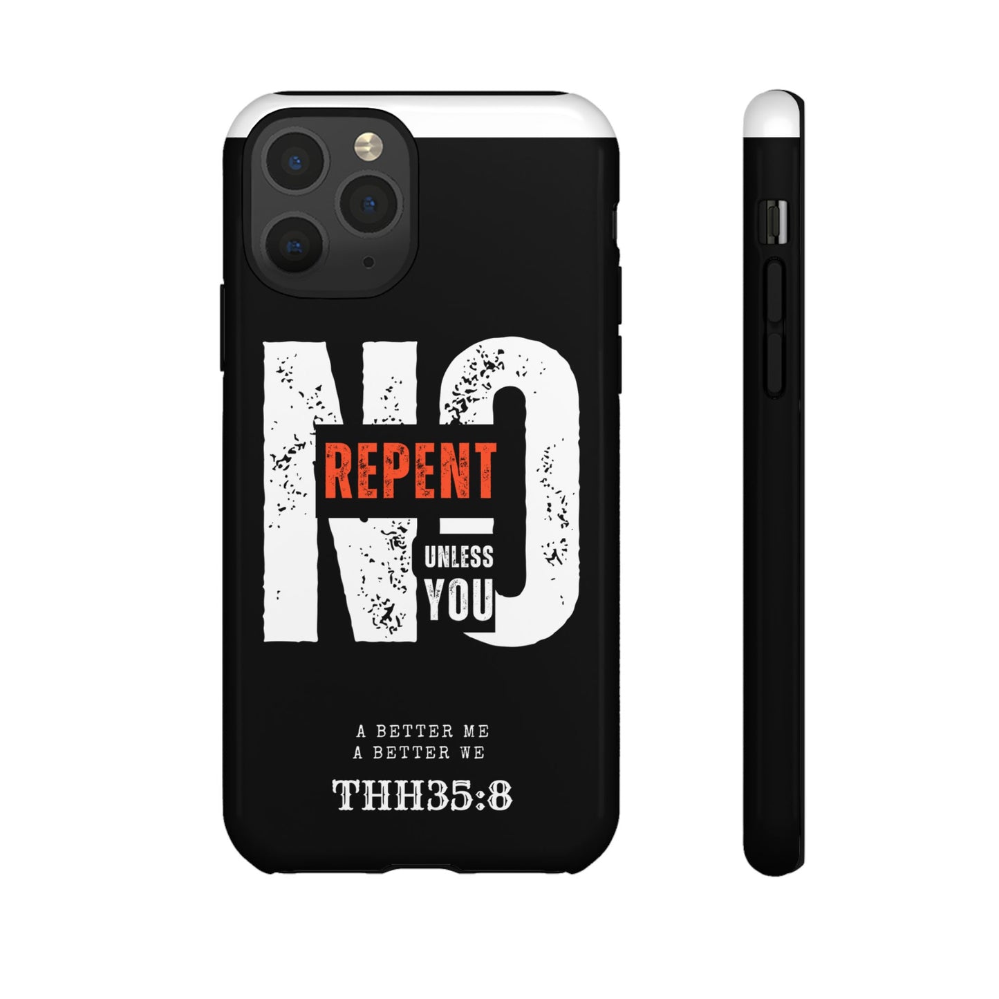 Repent Phone Case, Tough Phone Cover, Christian Gift, Scripture Phone Protector, Faith-Based Tech Accessory