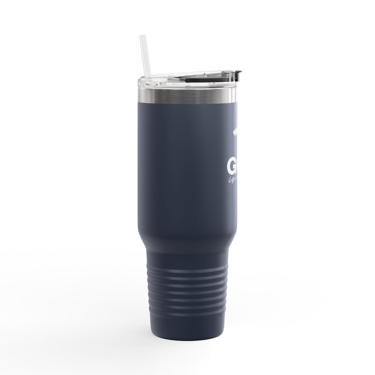 God is Love Insulated Travel Mug, Faith Travel Cup, Christian Coffee Mug, Religious Drinkware, Gift for Believers