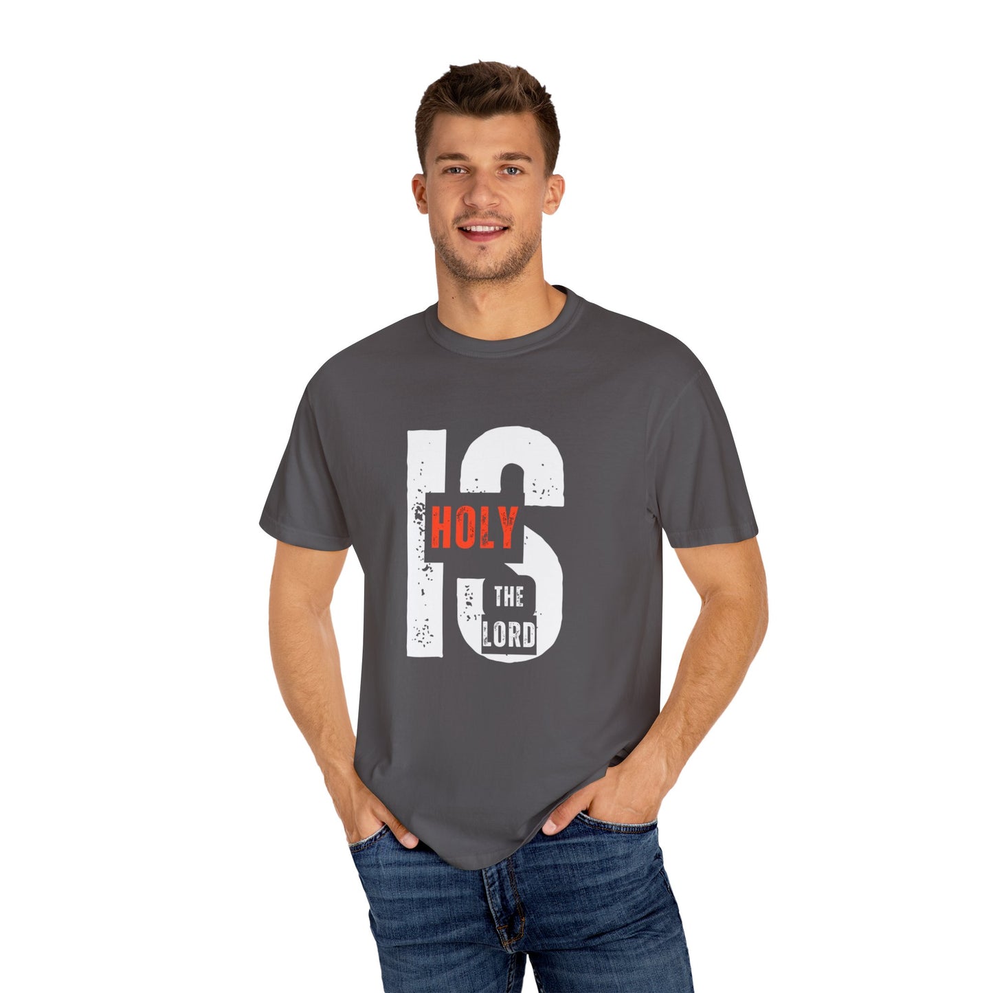 Christian Inspirational T-Shirt - Holy is the Lord, Faith Apparel, Unisex Gift for Believers, Sunday Service Wear, Casual Christian Outfit