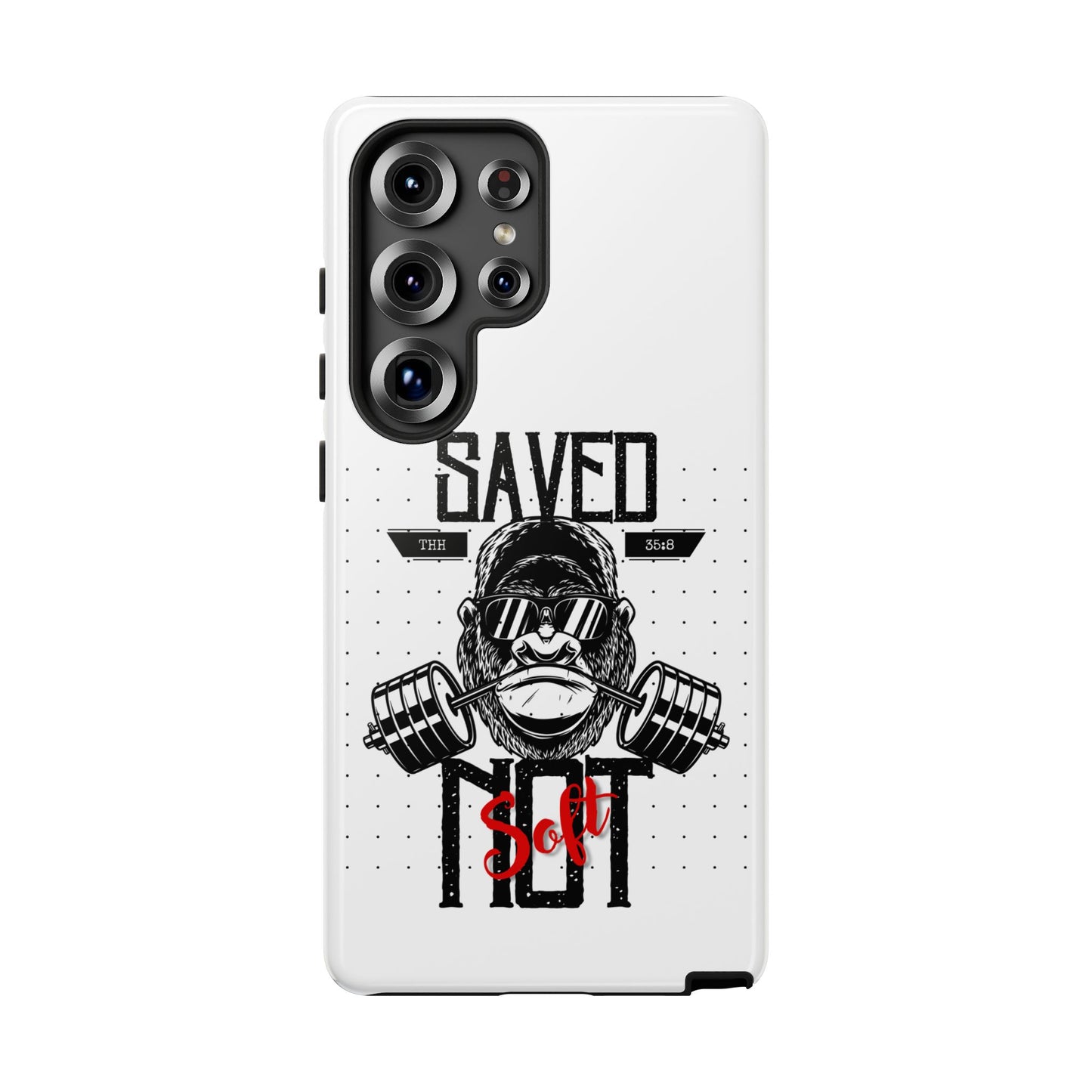 Tough Cases - Heavy Duty Phone Case for Fitness Lovers, Gym Accessories, Workout Gifts, Saved by Lift Design, Tough Armor