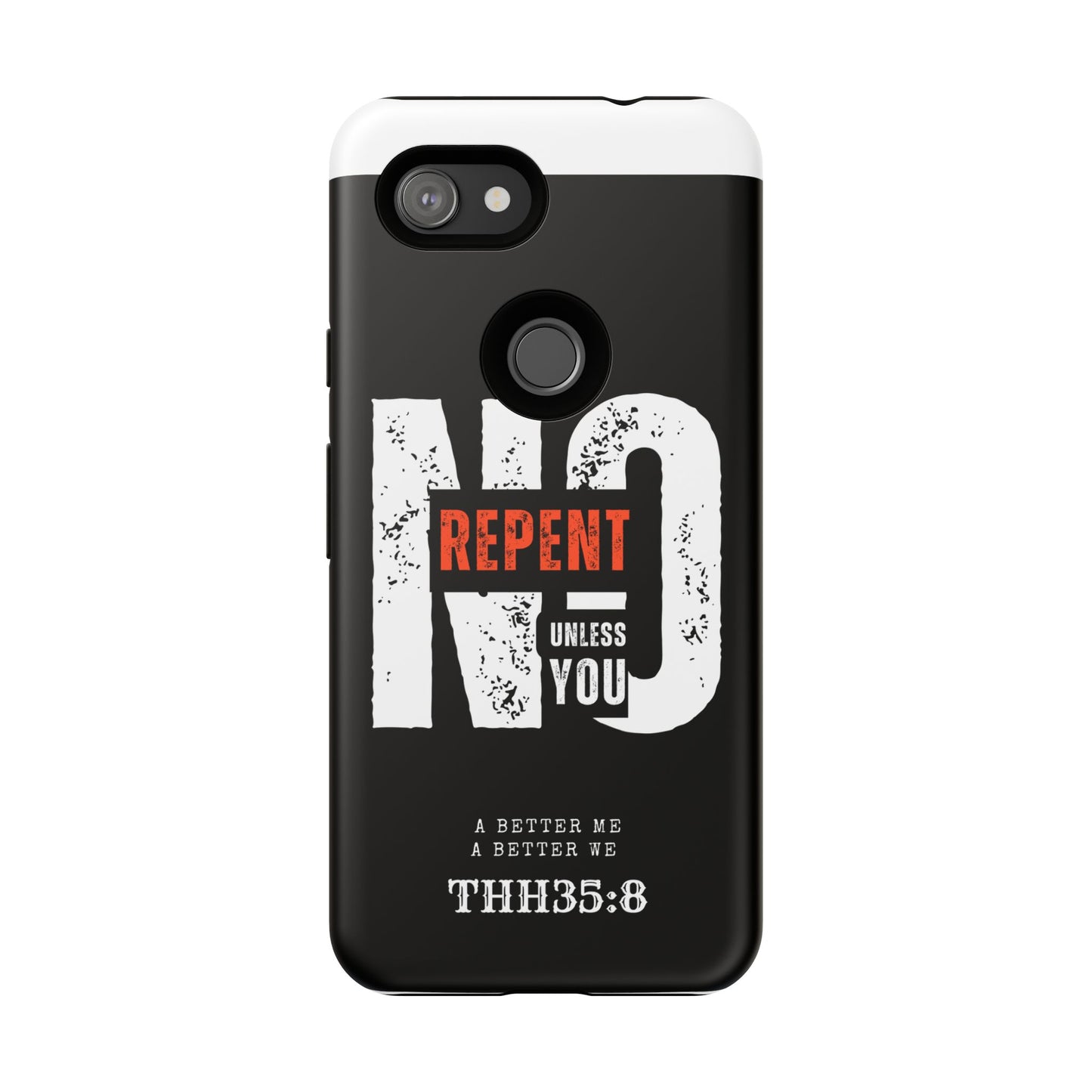 Repent Phone Case, Tough Phone Cover, Christian Gift, Scripture Phone Protector, Faith-Based Tech Accessory