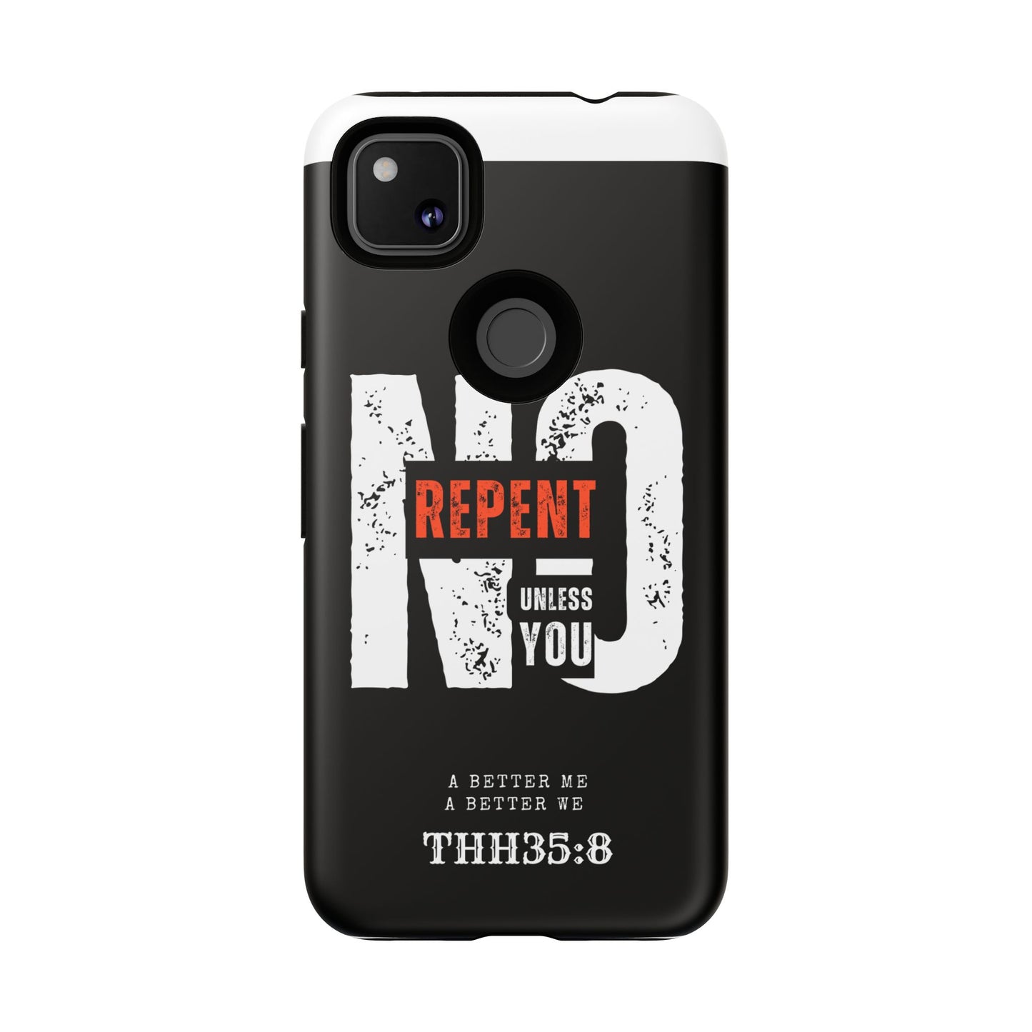 Repent Phone Case, Tough Phone Cover, Christian Gift, Scripture Phone Protector, Faith-Based Tech Accessory
