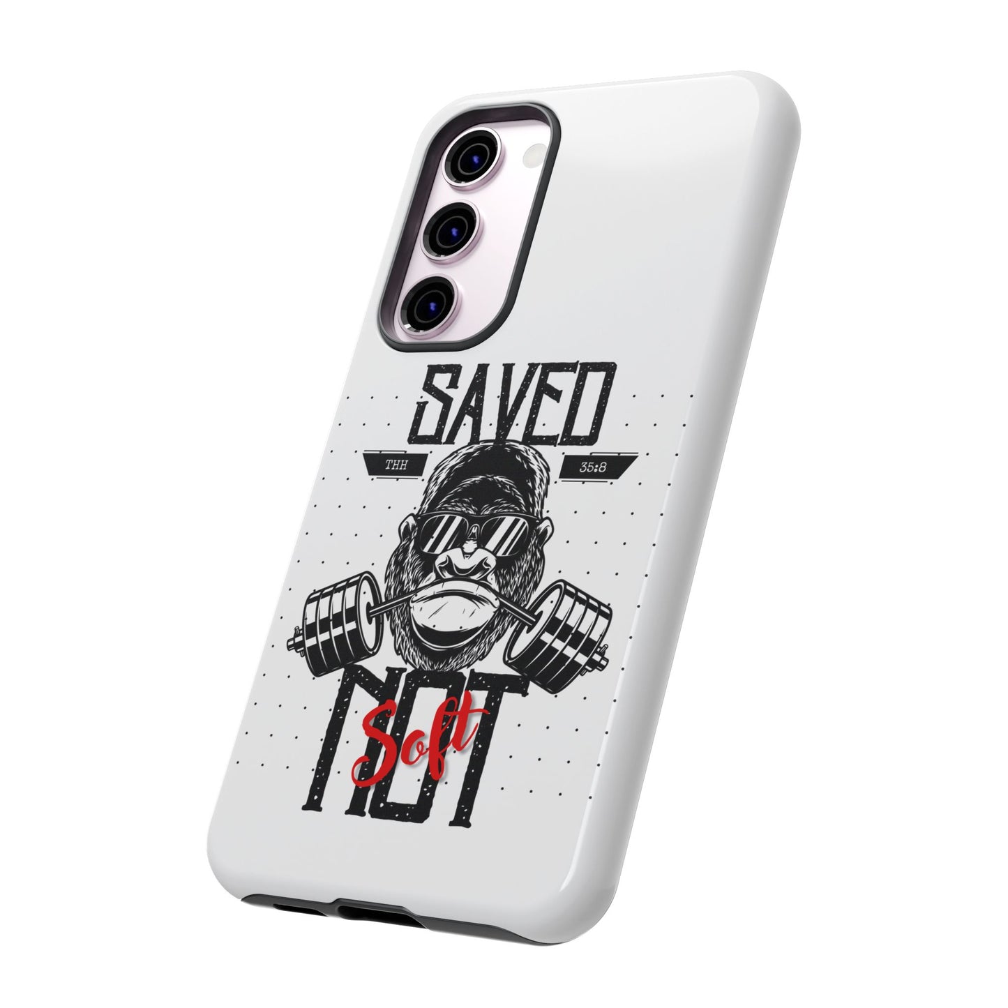 Tough Cases - Heavy Duty Phone Case for Fitness Lovers, Gym Accessories, Workout Gifts, Saved by Lift Design, Tough Armor