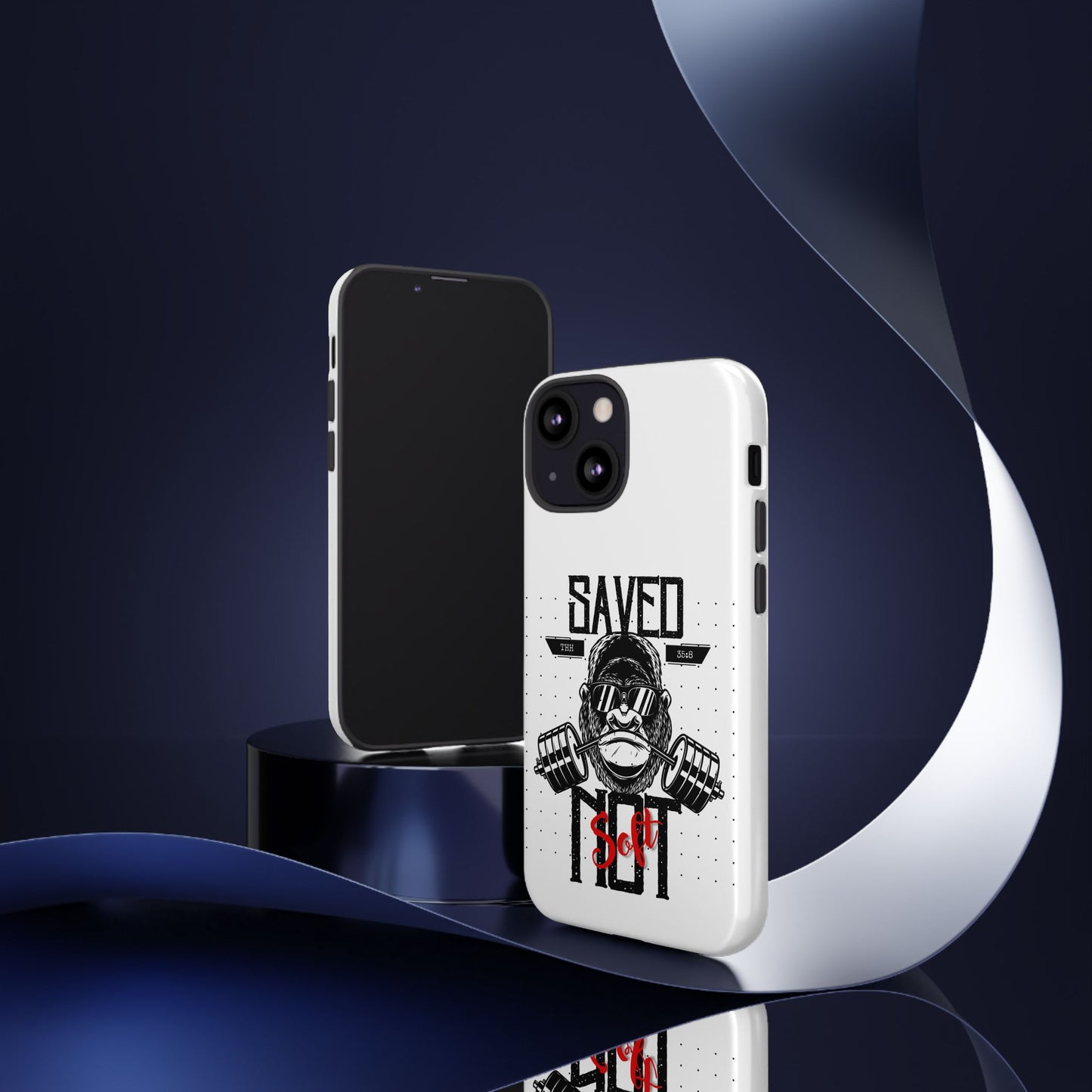 Tough Cases - Heavy Duty Phone Case for Fitness Lovers, Gym Accessories, Workout Gifts, Saved by Lift Design, Tough Armor