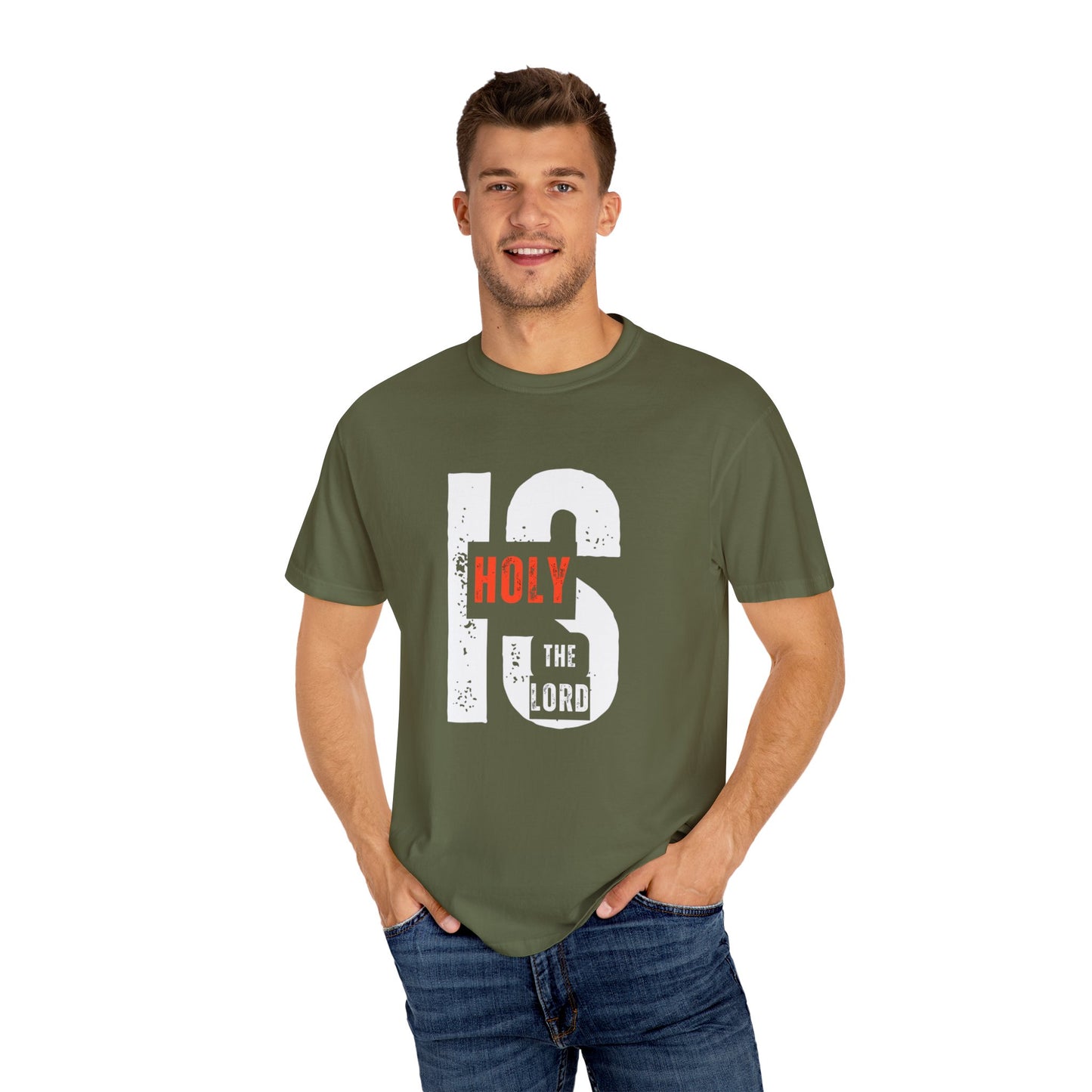 Christian Inspirational T-Shirt - Holy is the Lord, Faith Apparel, Unisex Gift for Believers, Sunday Service Wear, Casual Christian Outfit