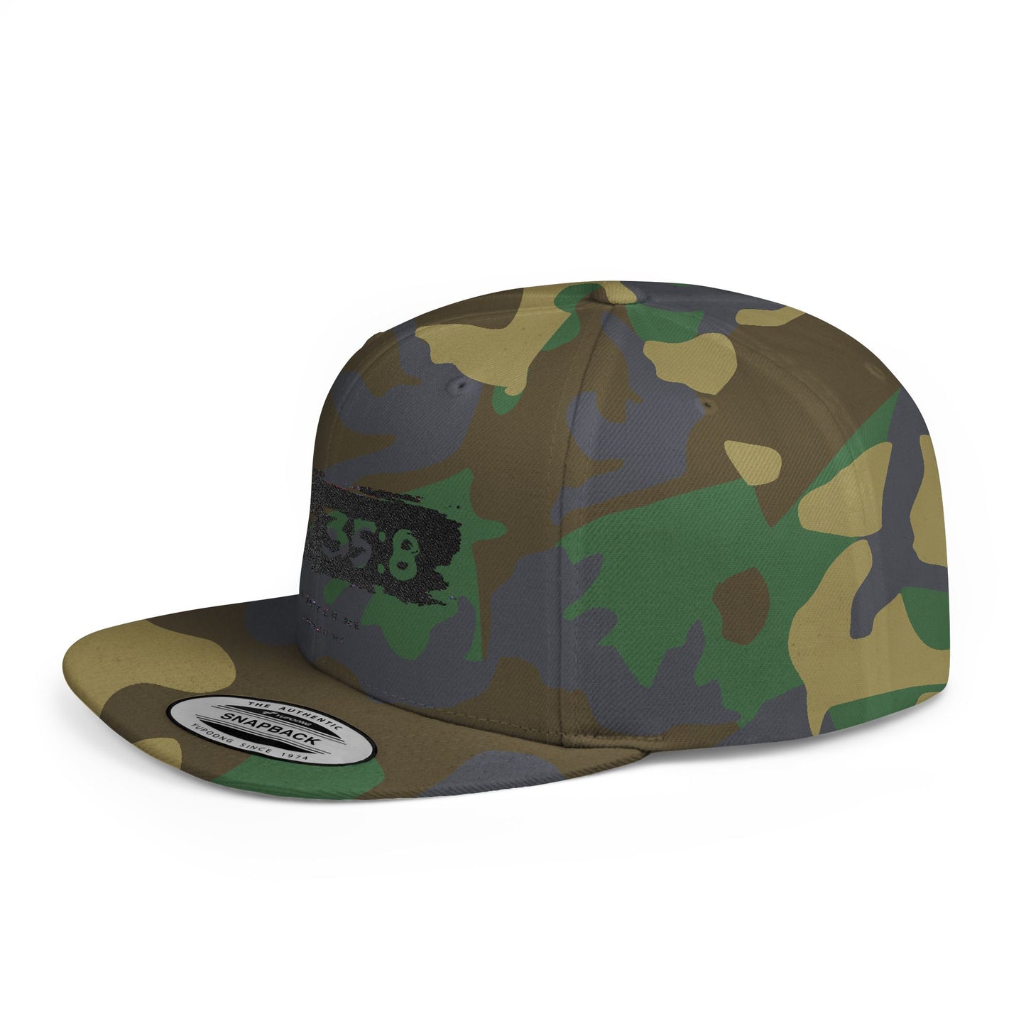 Flat Bill Snapback Hat, Faith-Inspired Cap, Stylish Snapback for Everyday Wear, Gift for Friends, Casual Headwear