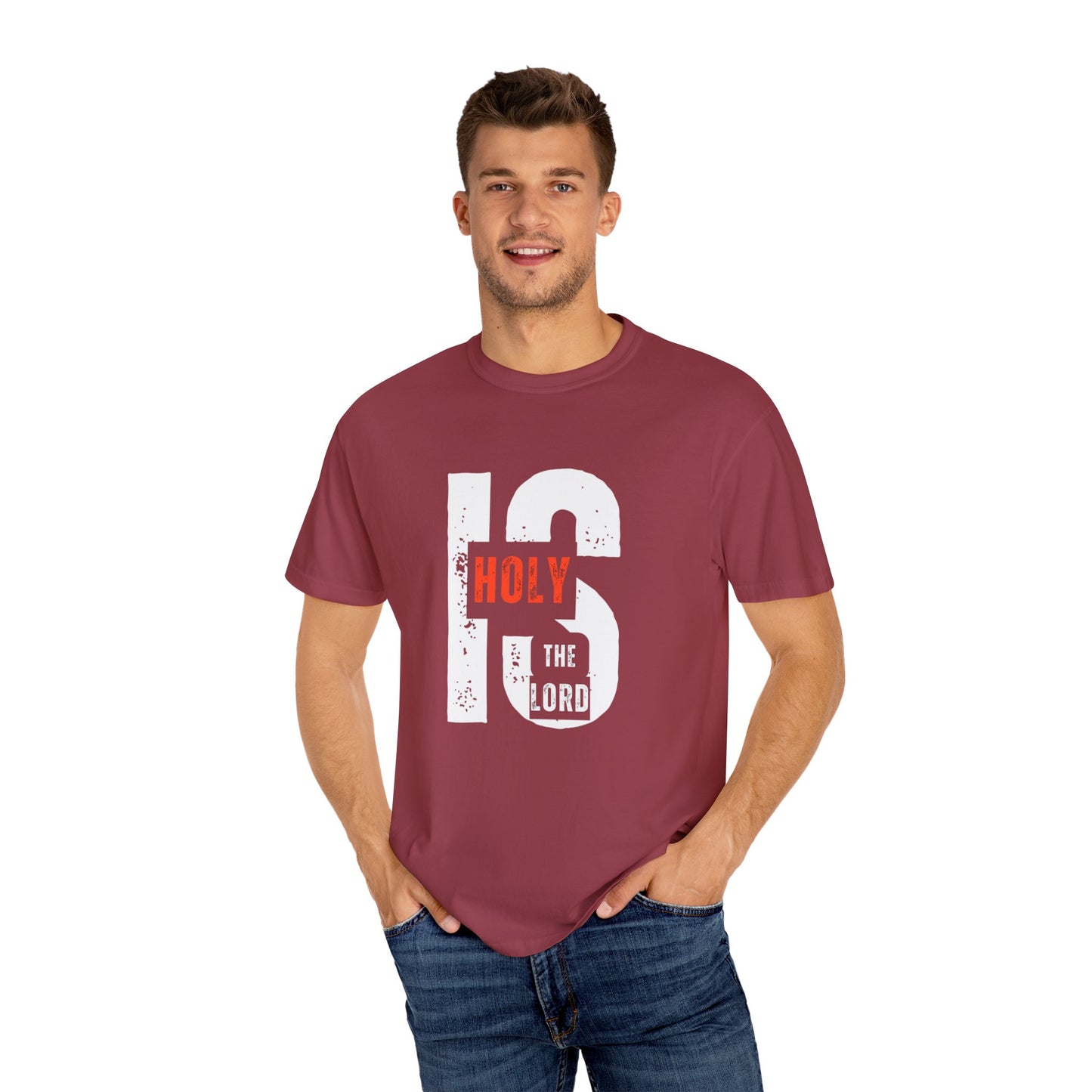Christian Inspirational T-Shirt - Holy is the Lord, Faith Apparel, Unisex Gift for Believers, Sunday Service Wear, Casual Christian Outfit