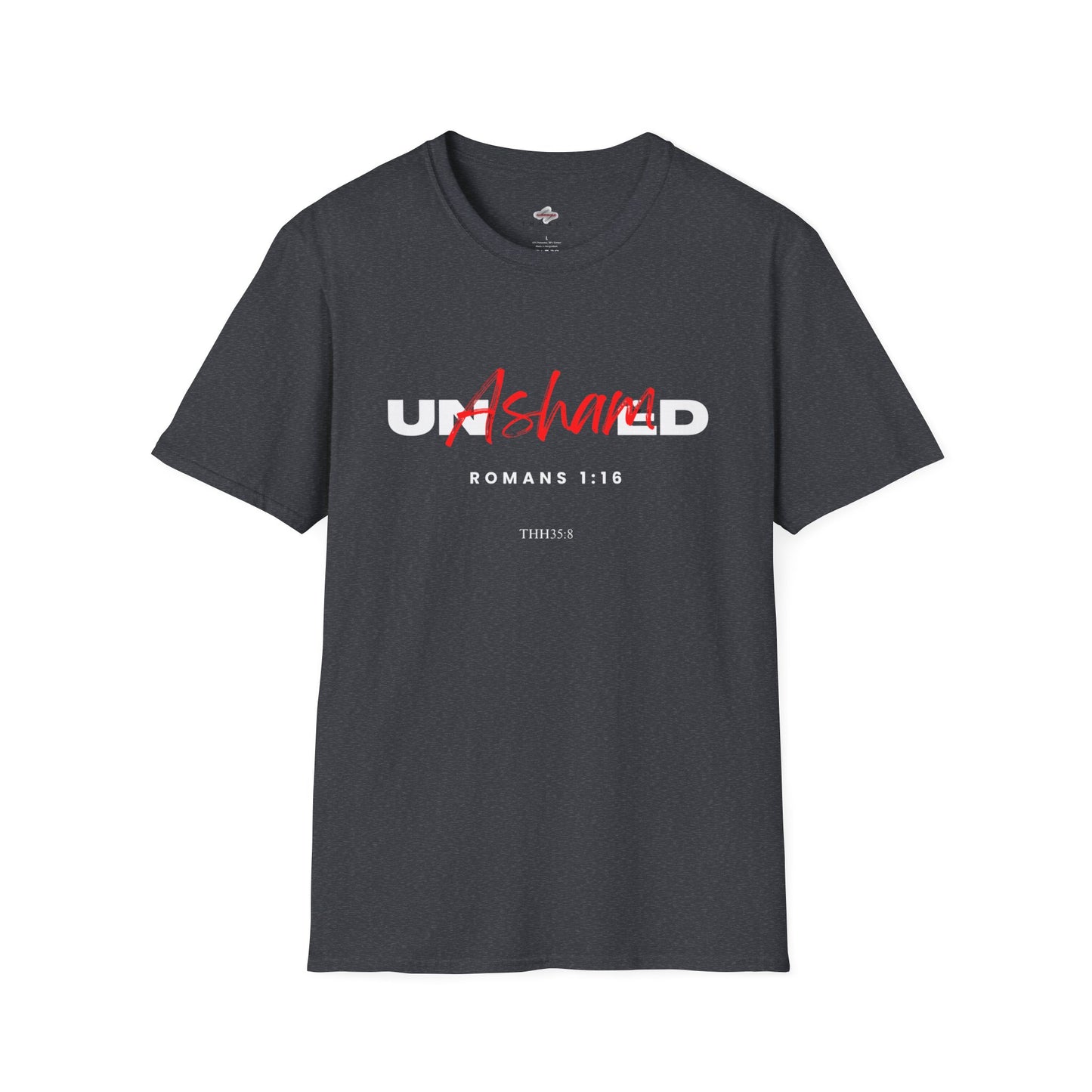 Unisex Softstyle T-Shirt with 'UNSHARED' Design, Inspirational Apparel, Christian Gift, Casual Wear, Faith-Based Fashion.