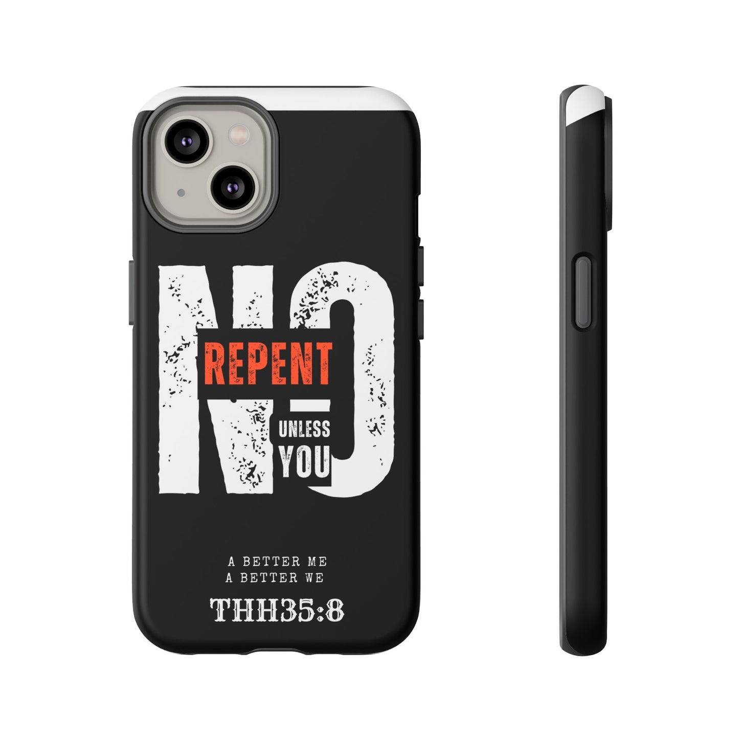 Repent Phone Case, Tough Phone Cover, Christian Gift, Scripture Phone Protector, Faith-Based Tech Accessory