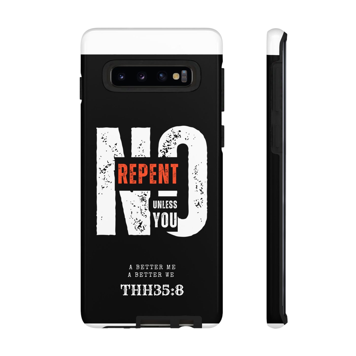 Repent Phone Case, Tough Phone Cover, Christian Gift, Scripture Phone Protector, Faith-Based Tech Accessory