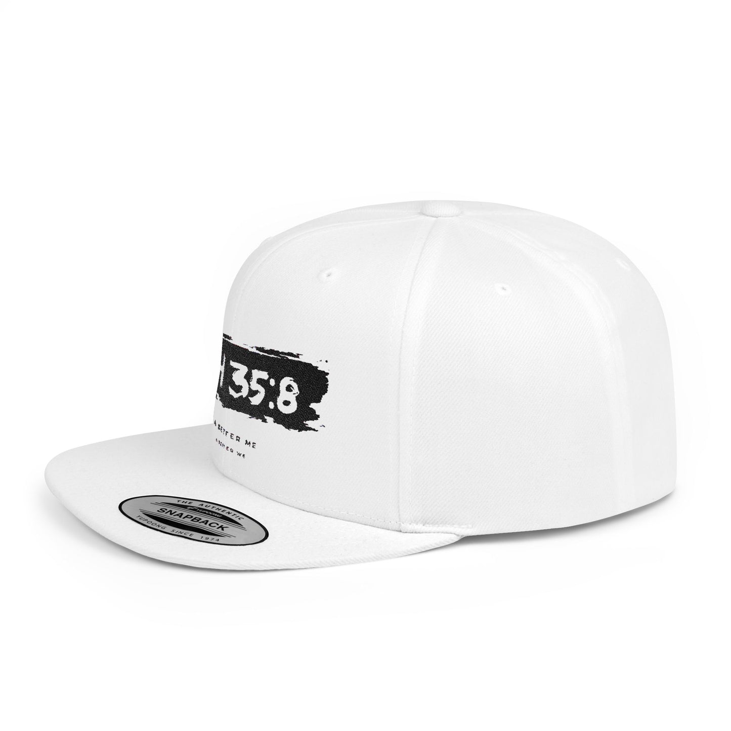 Flat Bill Snapback Hat, Faith-Inspired Cap, Stylish Snapback for Everyday Wear, Gift for Friends, Casual Headwear