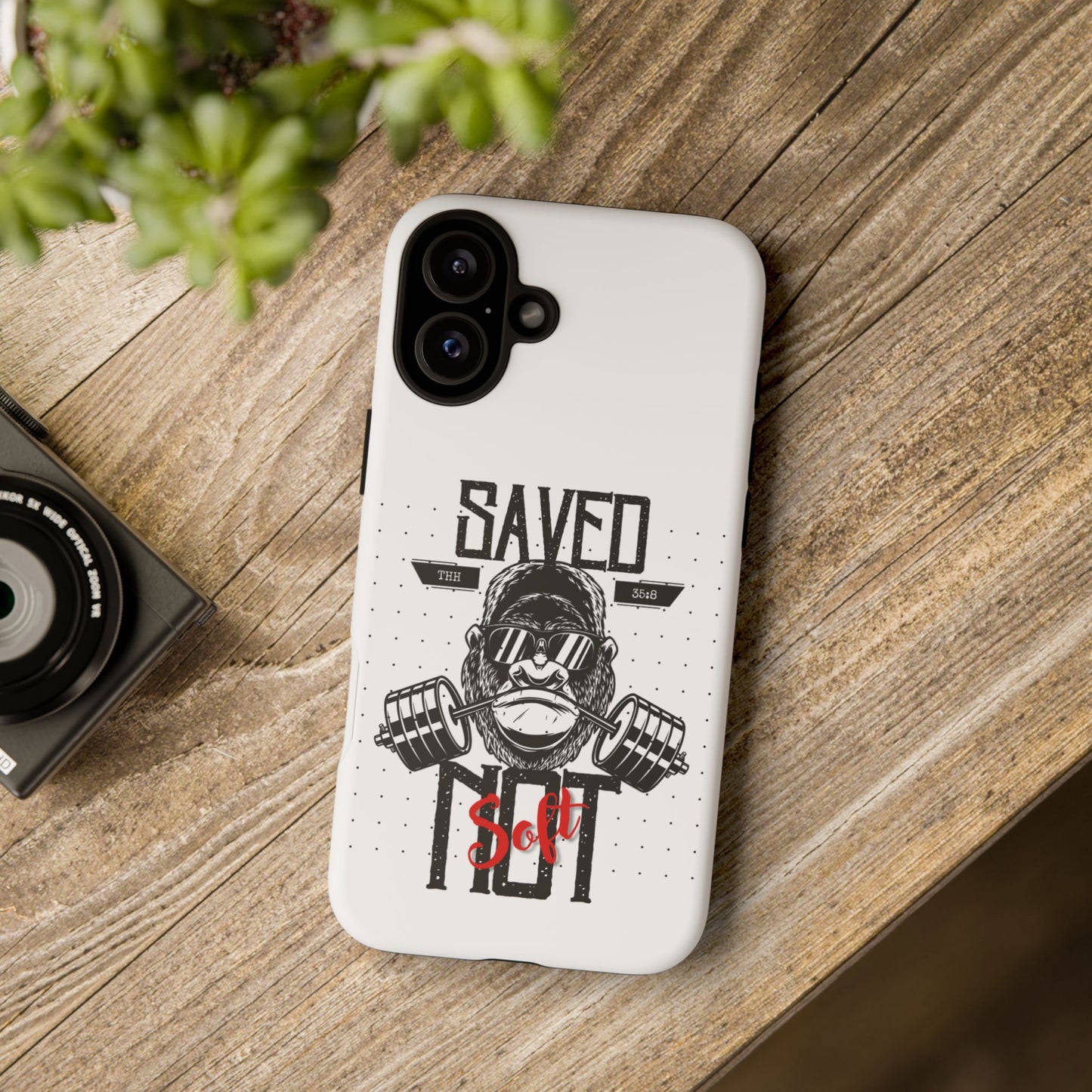 Tough Cases - Heavy Duty Phone Case for Fitness Lovers, Gym Accessories, Workout Gifts, Saved by Lift Design, Tough Armor