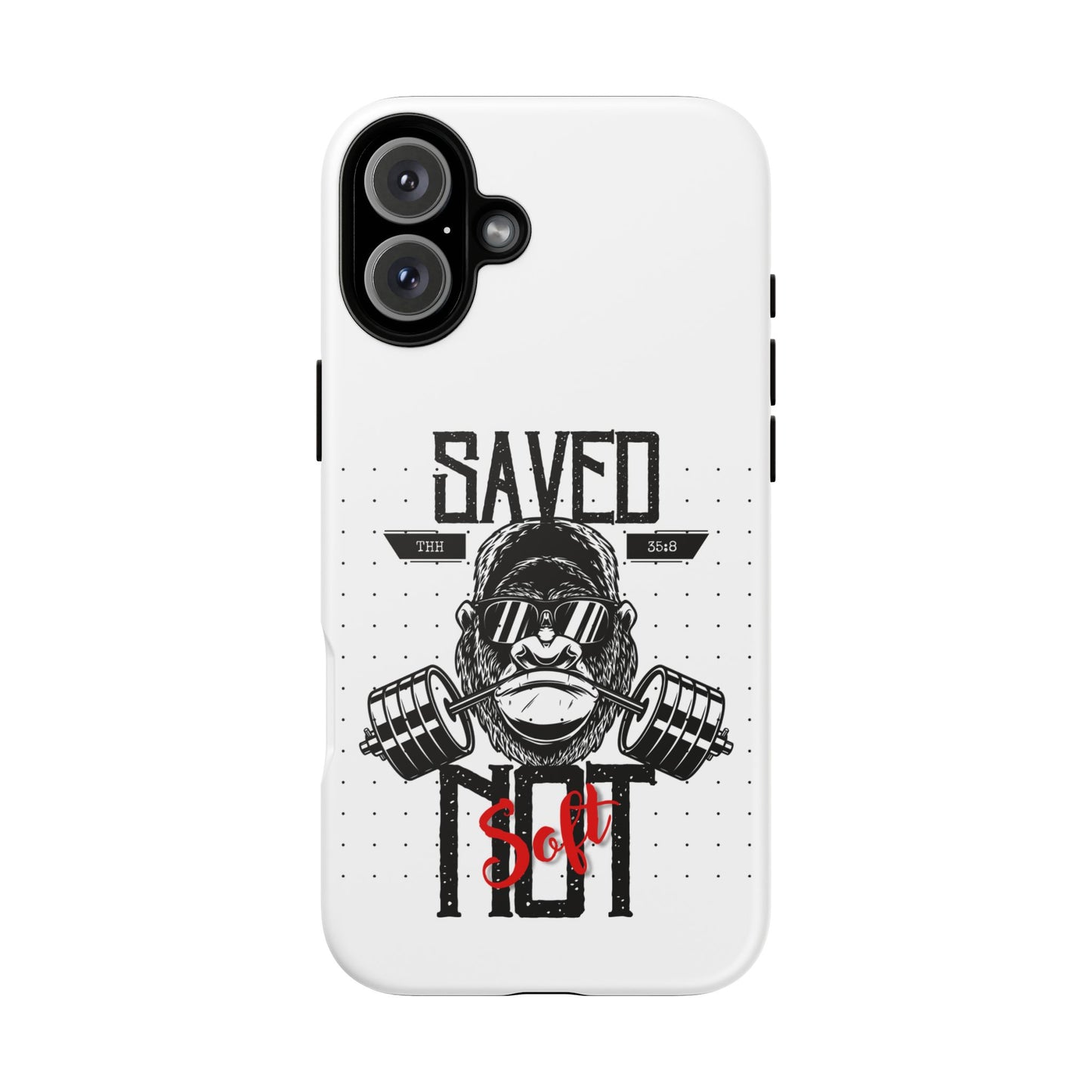 Tough Cases - Heavy Duty Phone Case for Fitness Lovers, Gym Accessories, Workout Gifts, Saved by Lift Design, Tough Armor