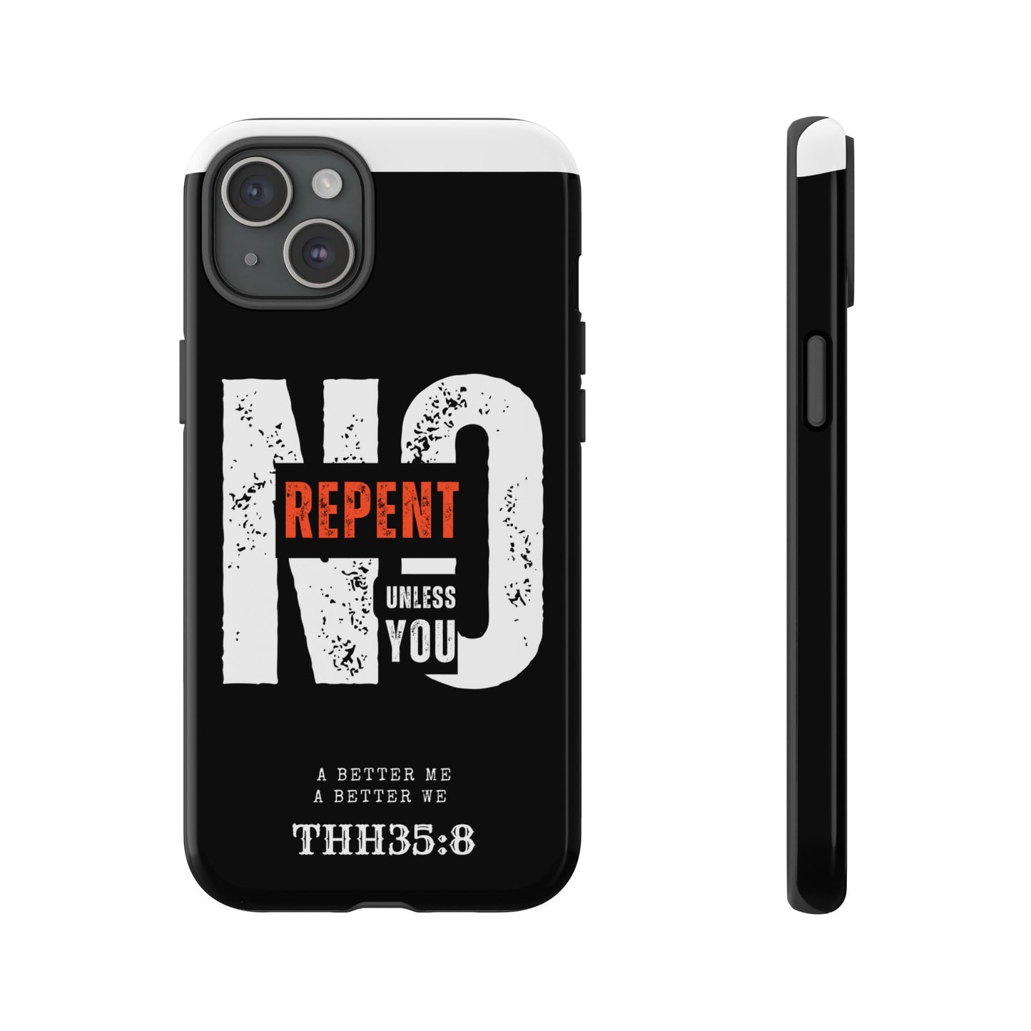 Repent Phone Case, Tough Phone Cover, Christian Gift, Scripture Phone Protector, Faith-Based Tech Accessory