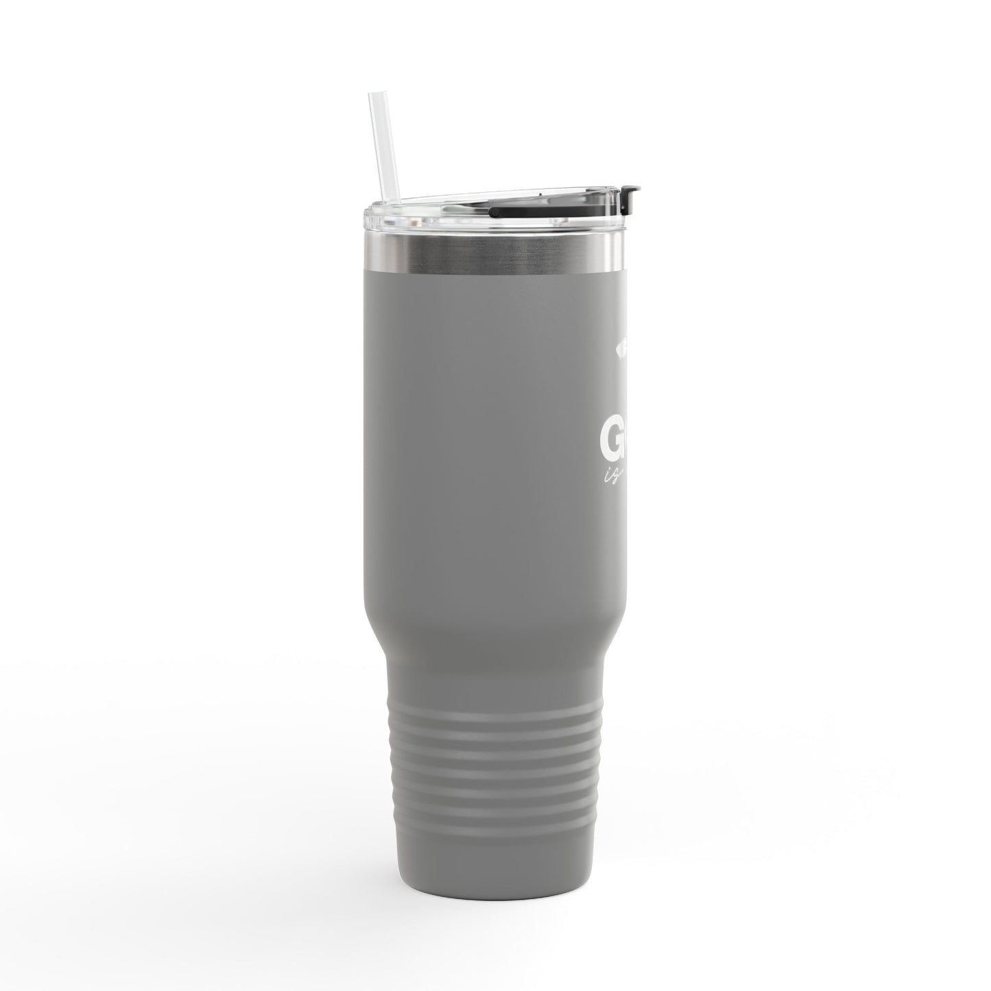 God is Love Insulated Travel Mug, Faith Travel Cup, Christian Coffee Mug, Religious Drinkware, Gift for Believers
