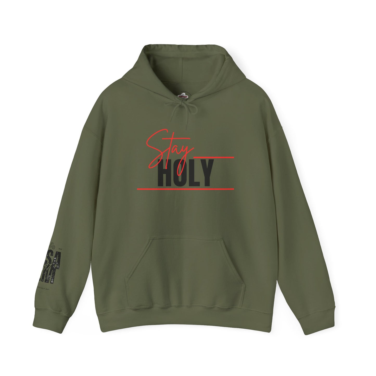 Stay Holy Unisex Hooded Sweatshirt, Cozy Sweatshirt, Faith Apparel, Casual Streetwear, Inspirational Gift, Perfect for Everyday Wear