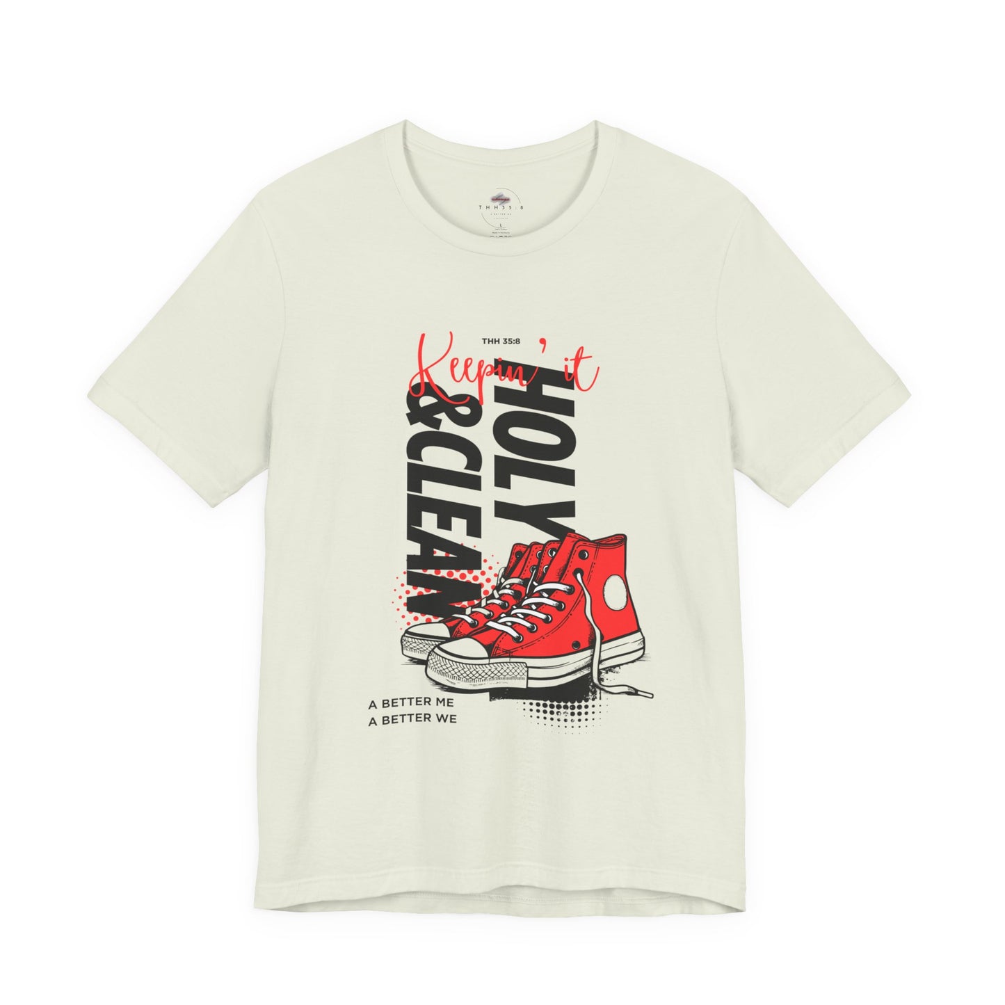 Inspirational Graphic Tee, Motivational T-Shirt, Faith-Based Apparel, Casual Streetwear, Unisex Tight Fit Tee