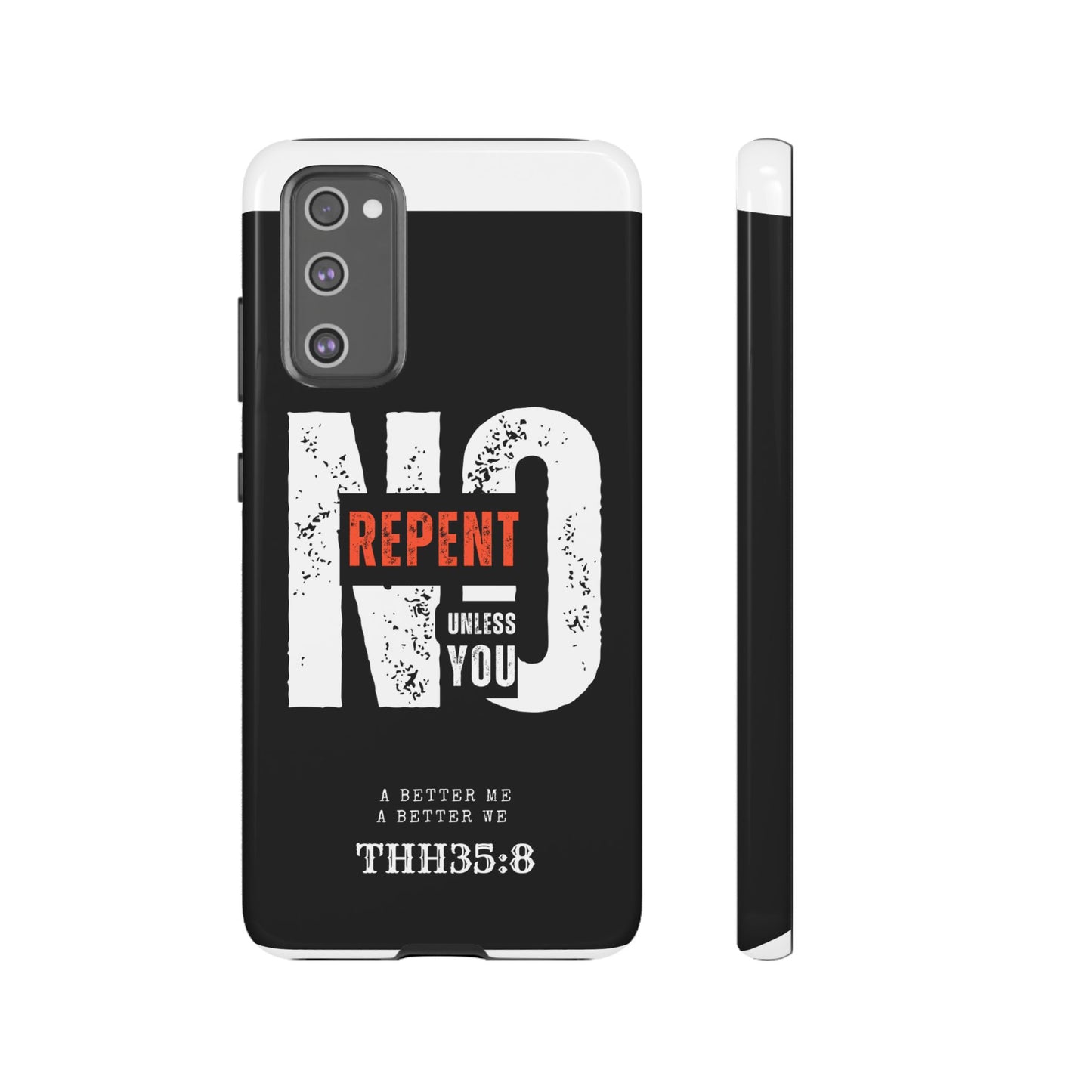 Repent Phone Case, Tough Phone Cover, Christian Gift, Scripture Phone Protector, Faith-Based Tech Accessory