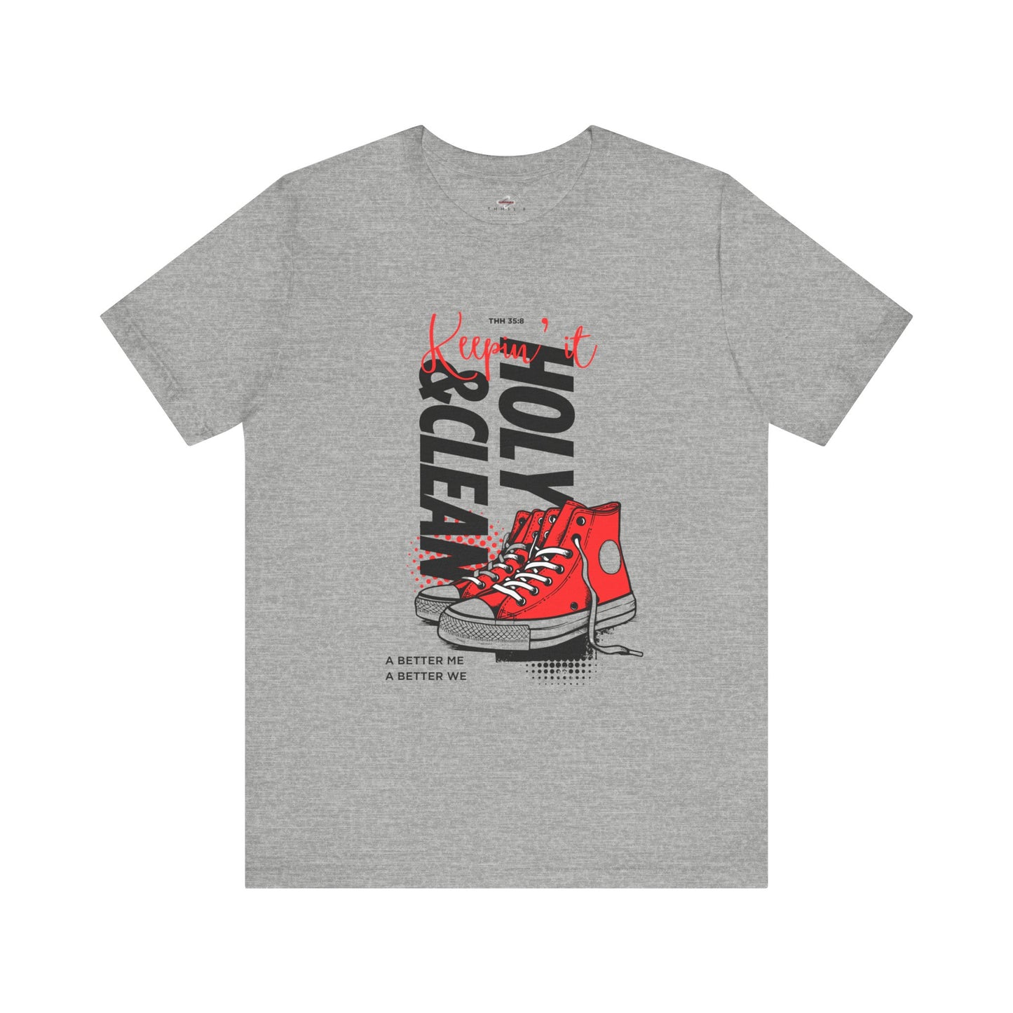 Inspirational Graphic Tee, Motivational T-Shirt, Faith-Based Apparel, Casual Streetwear, Unisex Tight Fit Tee
