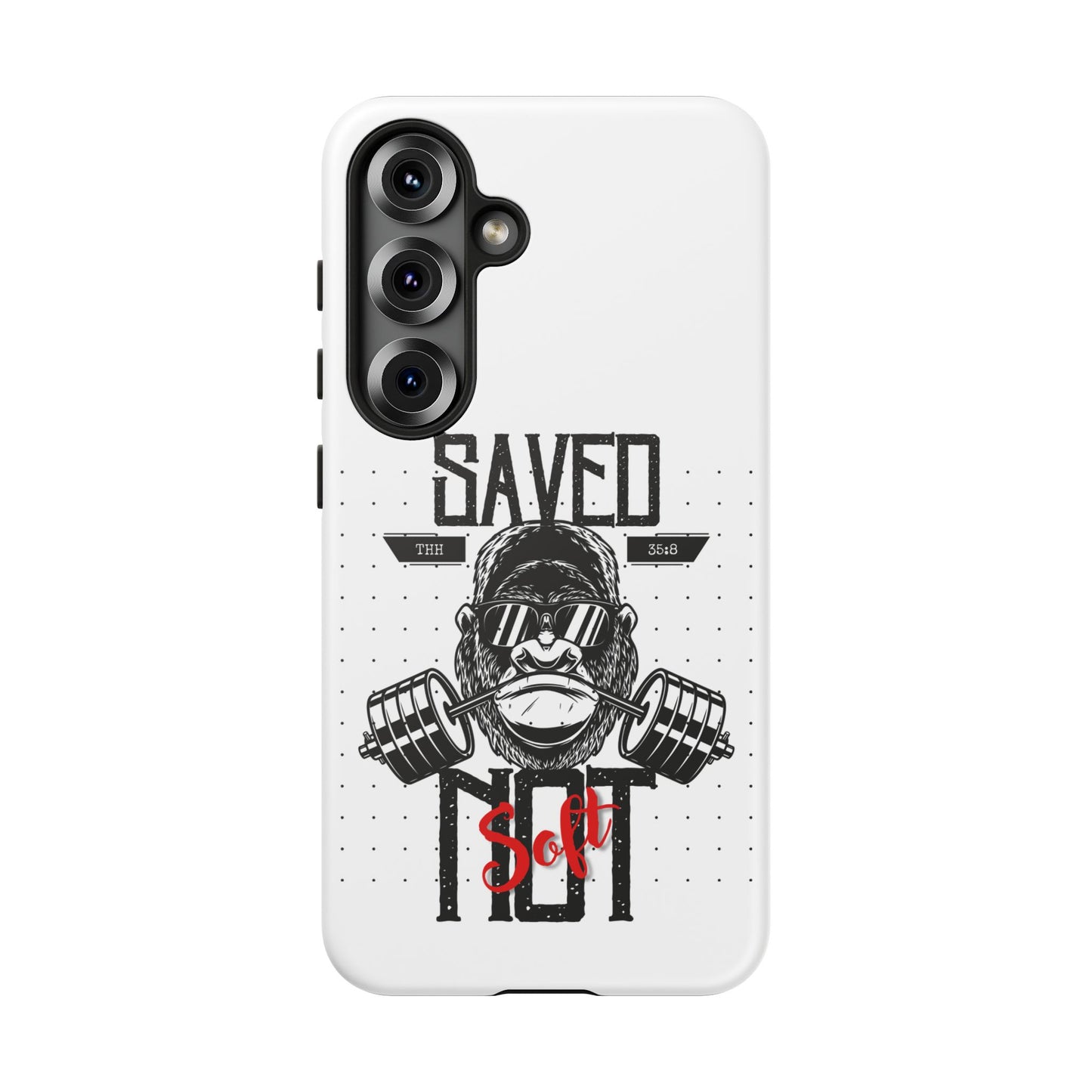 Tough Cases - Heavy Duty Phone Case for Fitness Lovers, Gym Accessories, Workout Gifts, Saved by Lift Design, Tough Armor