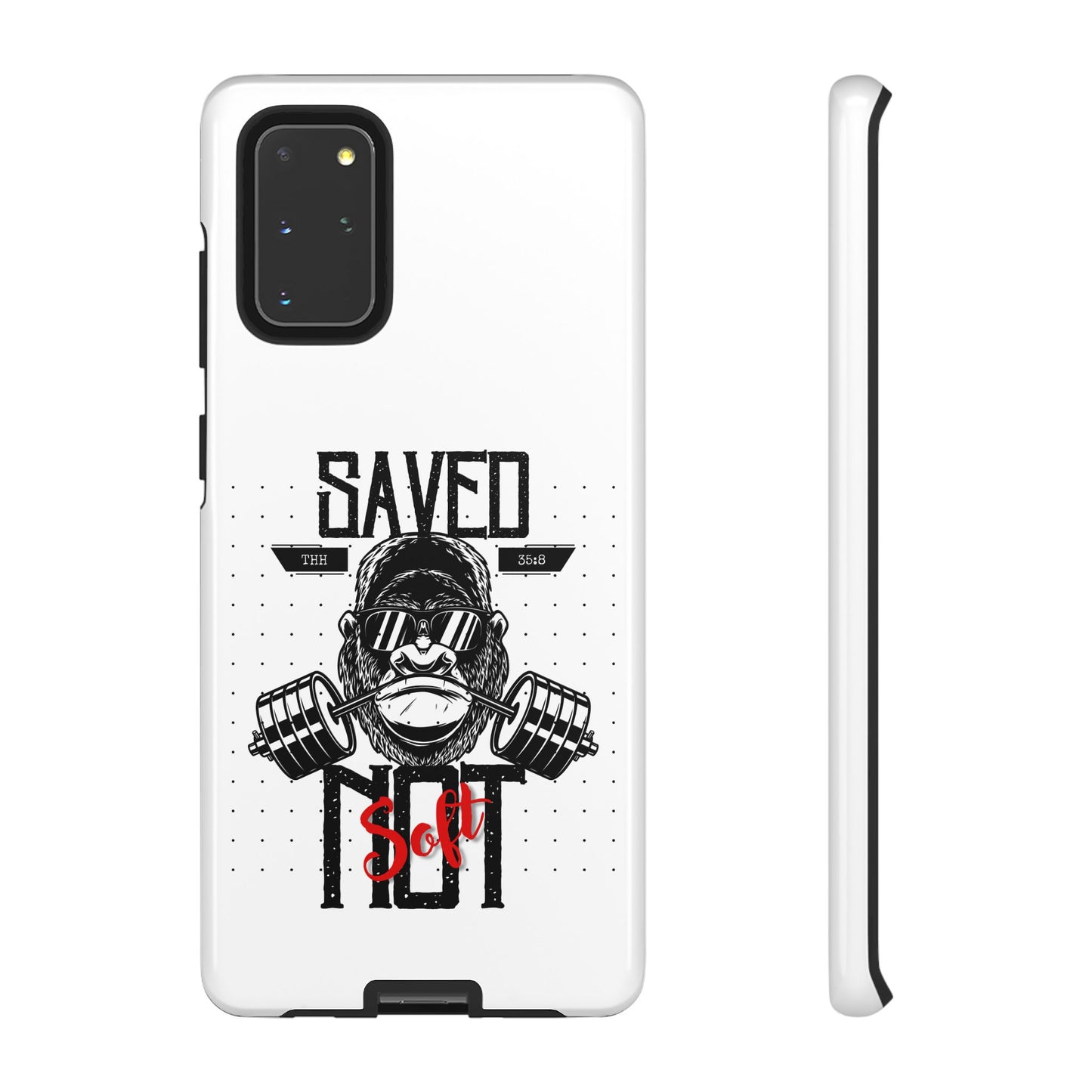 Tough Cases - Heavy Duty Phone Case for Fitness Lovers, Gym Accessories, Workout Gifts, Saved by Lift Design, Tough Armor