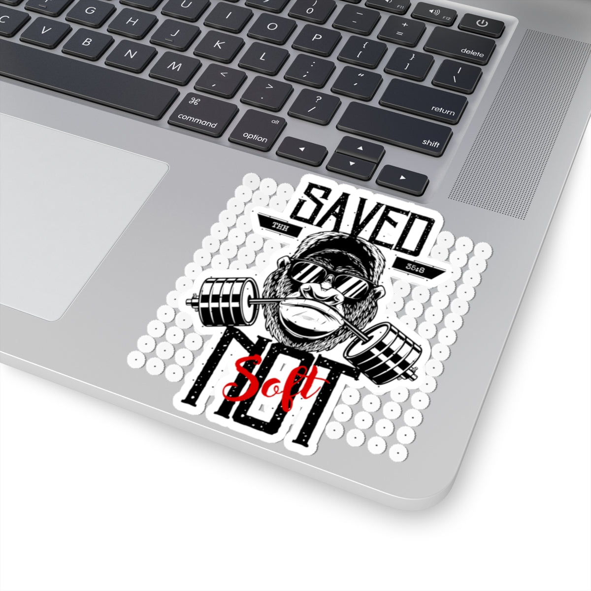 Gym Motivation Kiss-Cut Stickers, Fitness Decals, Workout Stickers, Monkey Fitness Art, Laptop Stickers, Gym Enthusiast Gifts