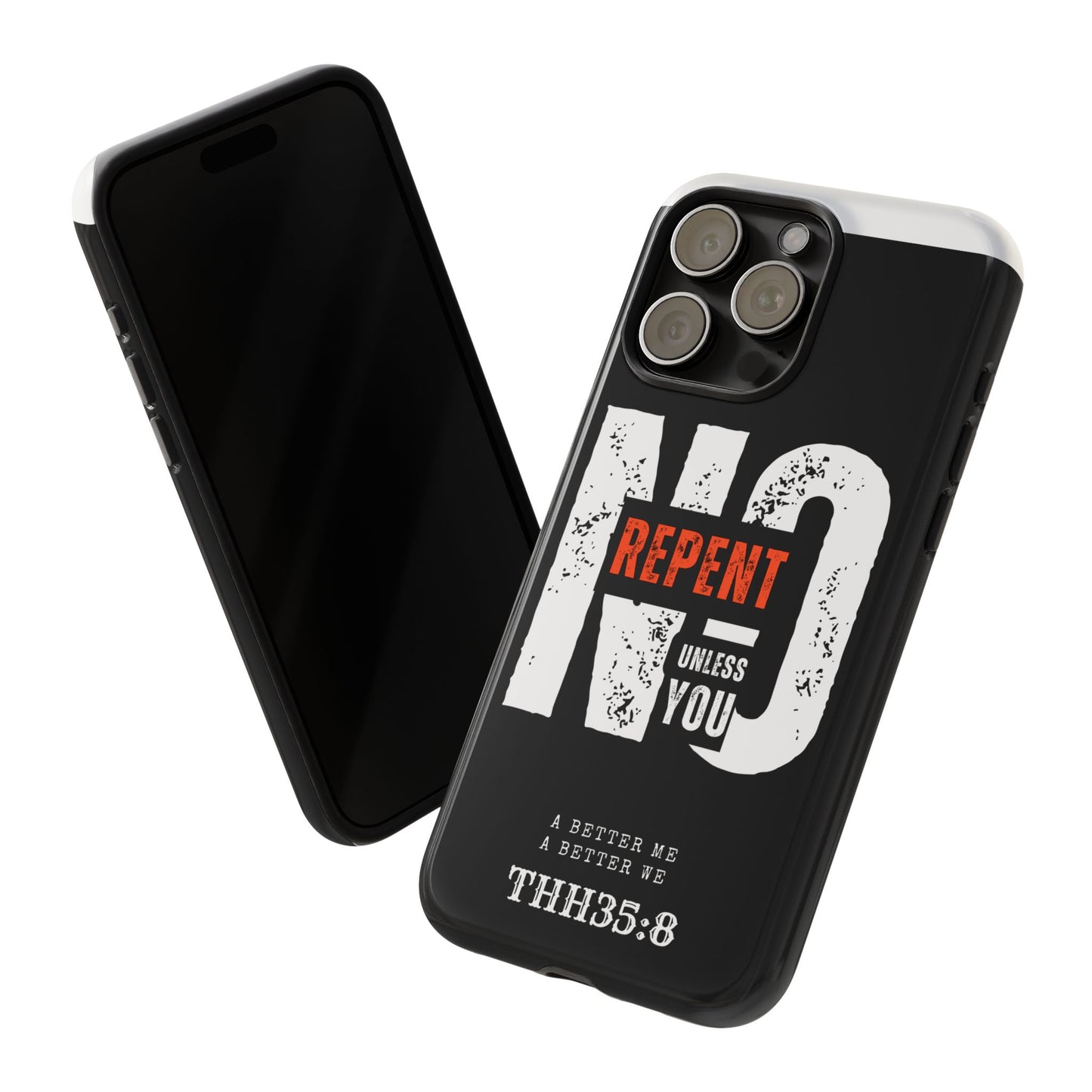 Repent Phone Case, Tough Phone Cover, Christian Gift, Scripture Phone Protector, Faith-Based Tech Accessory