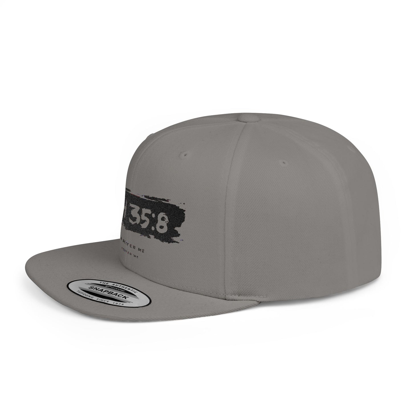 Flat Bill Snapback Hat, Faith-Inspired Cap, Stylish Snapback for Everyday Wear, Gift for Friends, Casual Headwear
