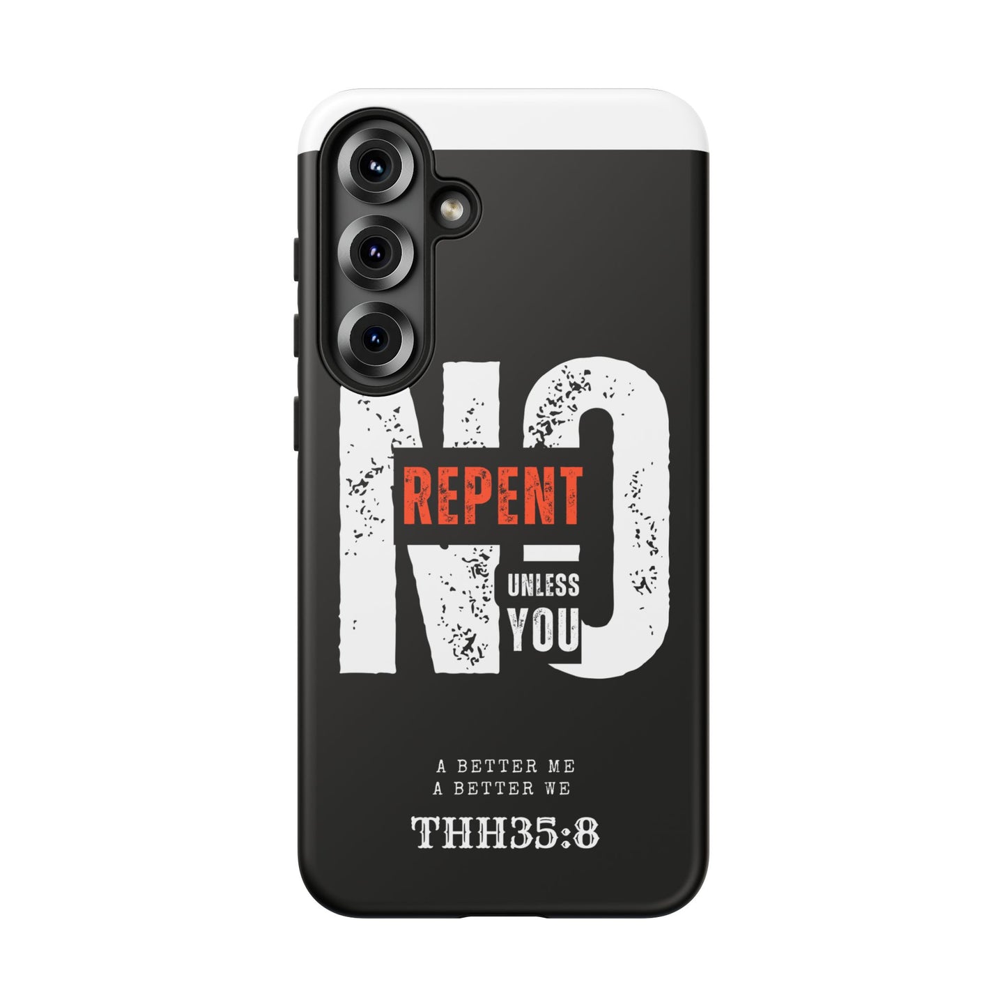 Repent Phone Case, Tough Phone Cover, Christian Gift, Scripture Phone Protector, Faith-Based Tech Accessory