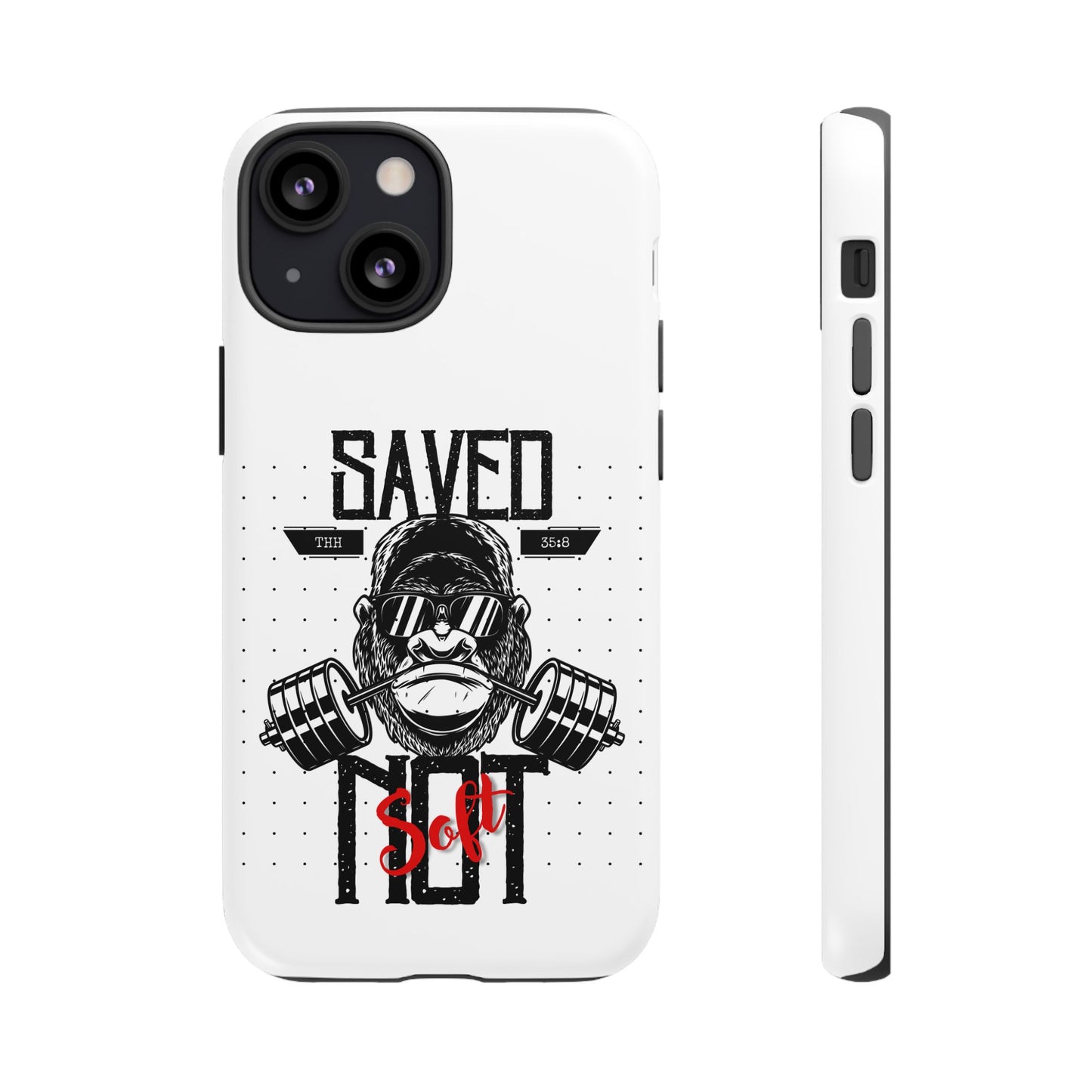 Tough Cases - Heavy Duty Phone Case for Fitness Lovers, Gym Accessories, Workout Gifts, Saved by Lift Design, Tough Armor