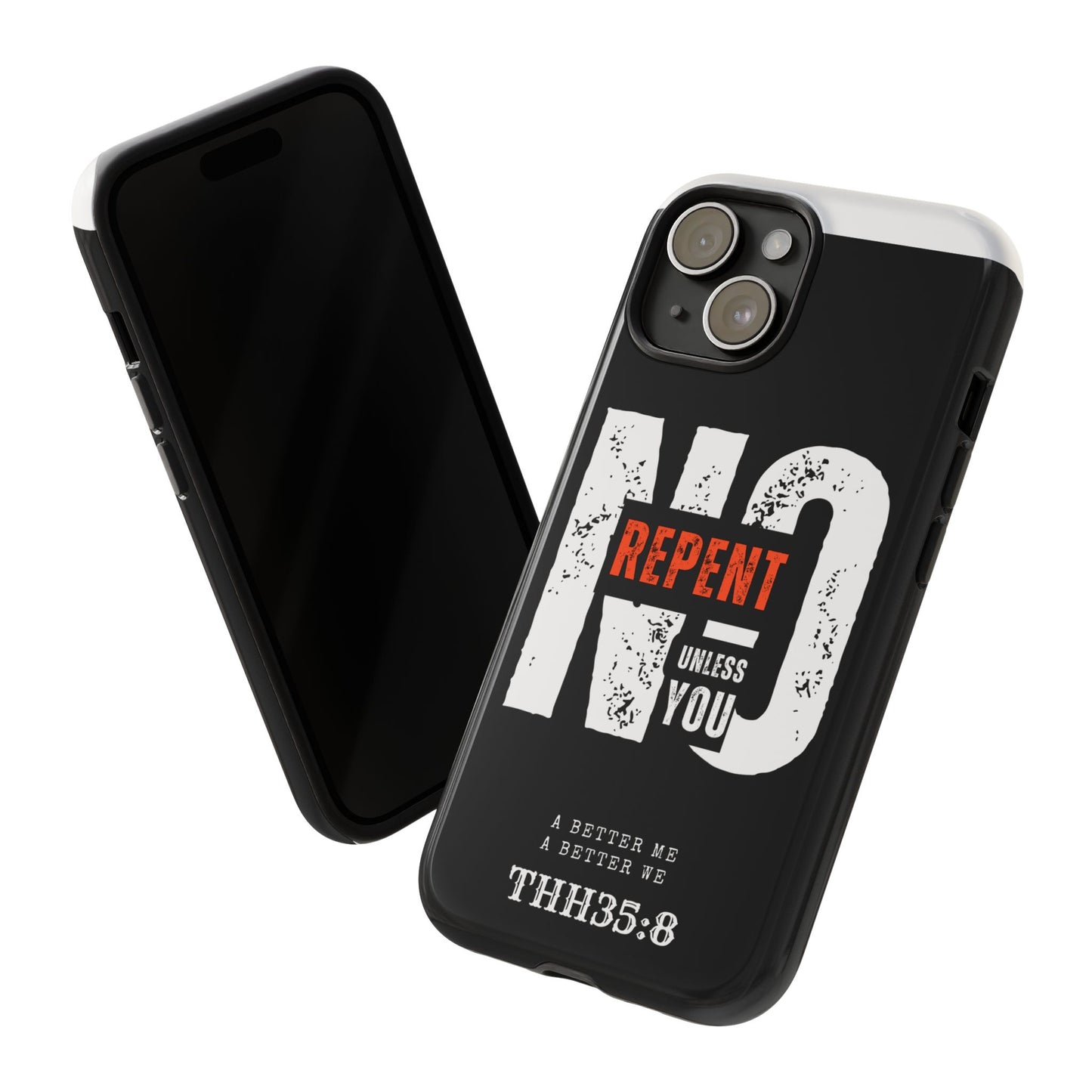 Repent Phone Case, Tough Phone Cover, Christian Gift, Scripture Phone Protector, Faith-Based Tech Accessory
