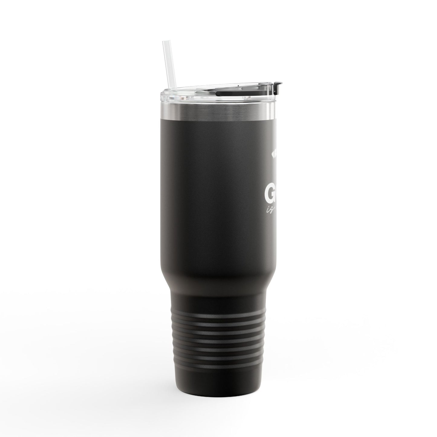 God is Love Insulated Travel Mug, Faith Travel Cup, Christian Coffee Mug, Religious Drinkware, Gift for Believers