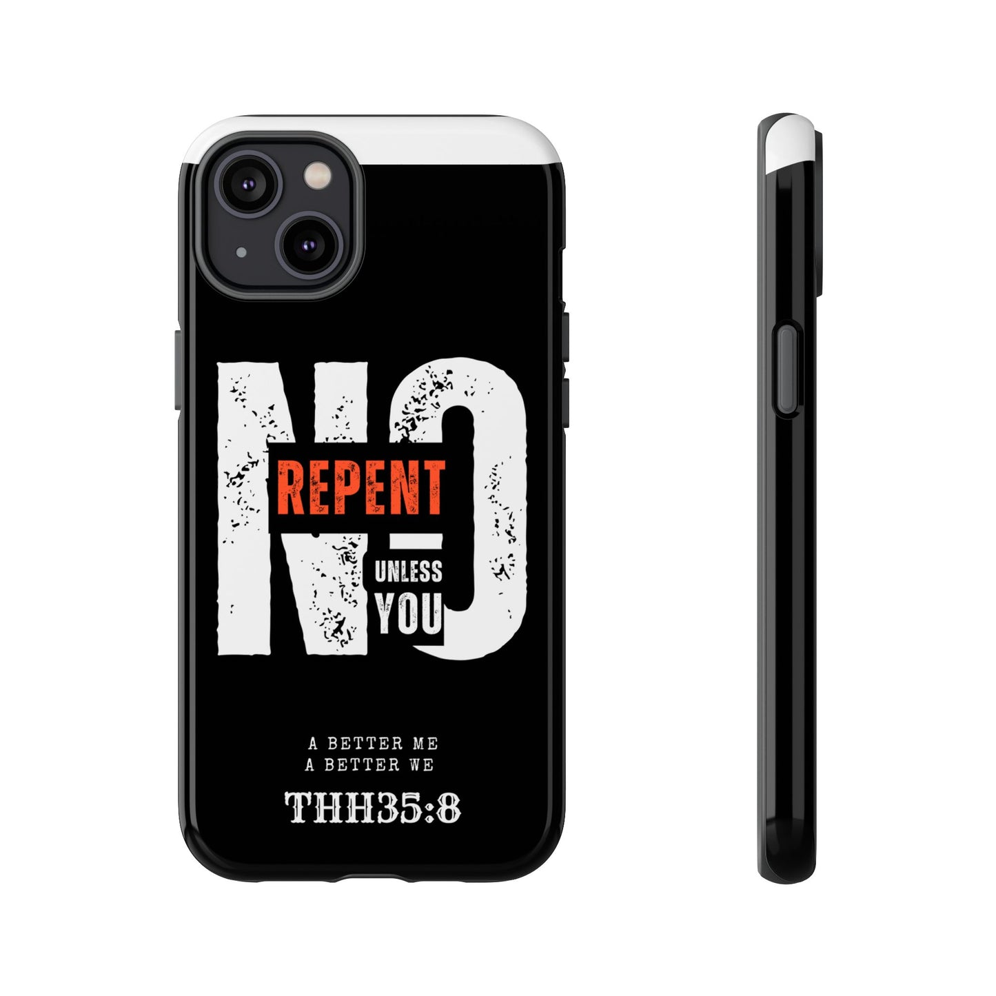 Repent Phone Case, Tough Phone Cover, Christian Gift, Scripture Phone Protector, Faith-Based Tech Accessory
