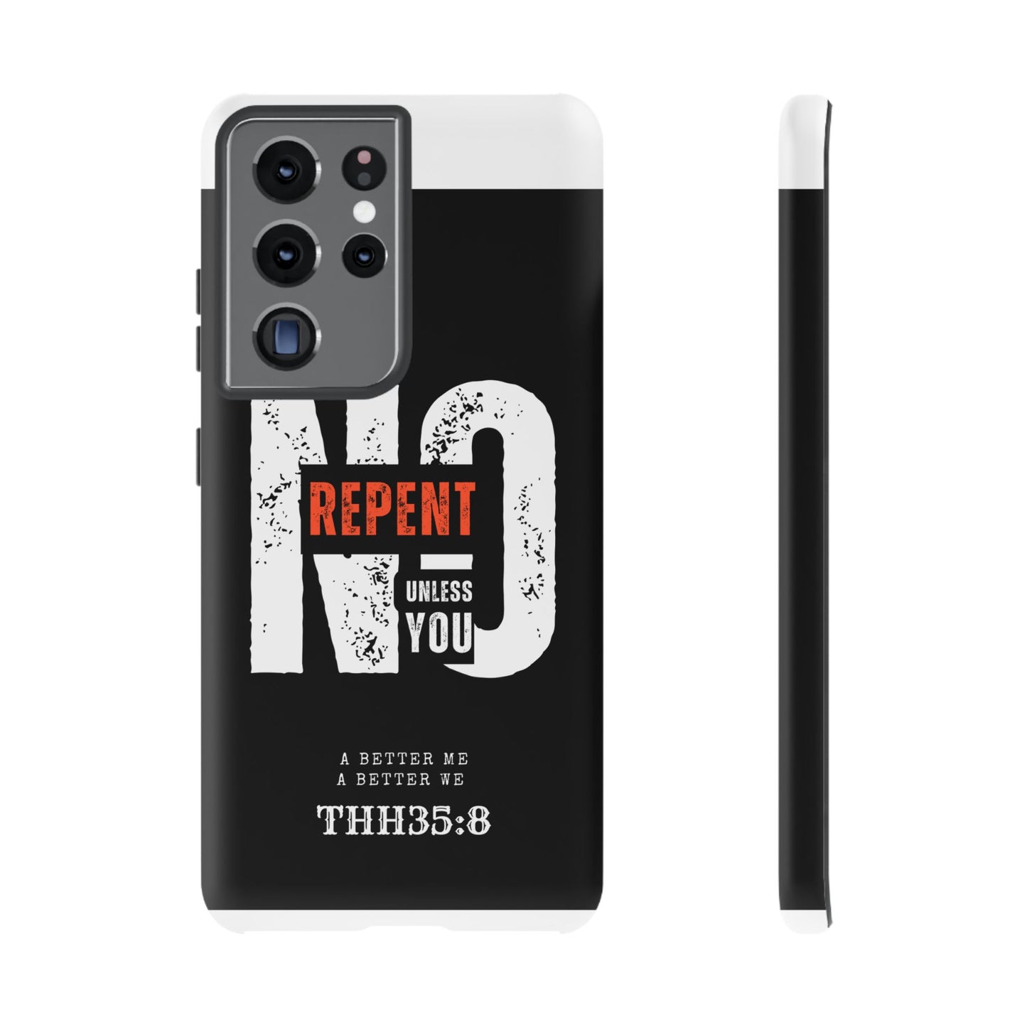 Repent Phone Case, Tough Phone Cover, Christian Gift, Scripture Phone Protector, Faith-Based Tech Accessory