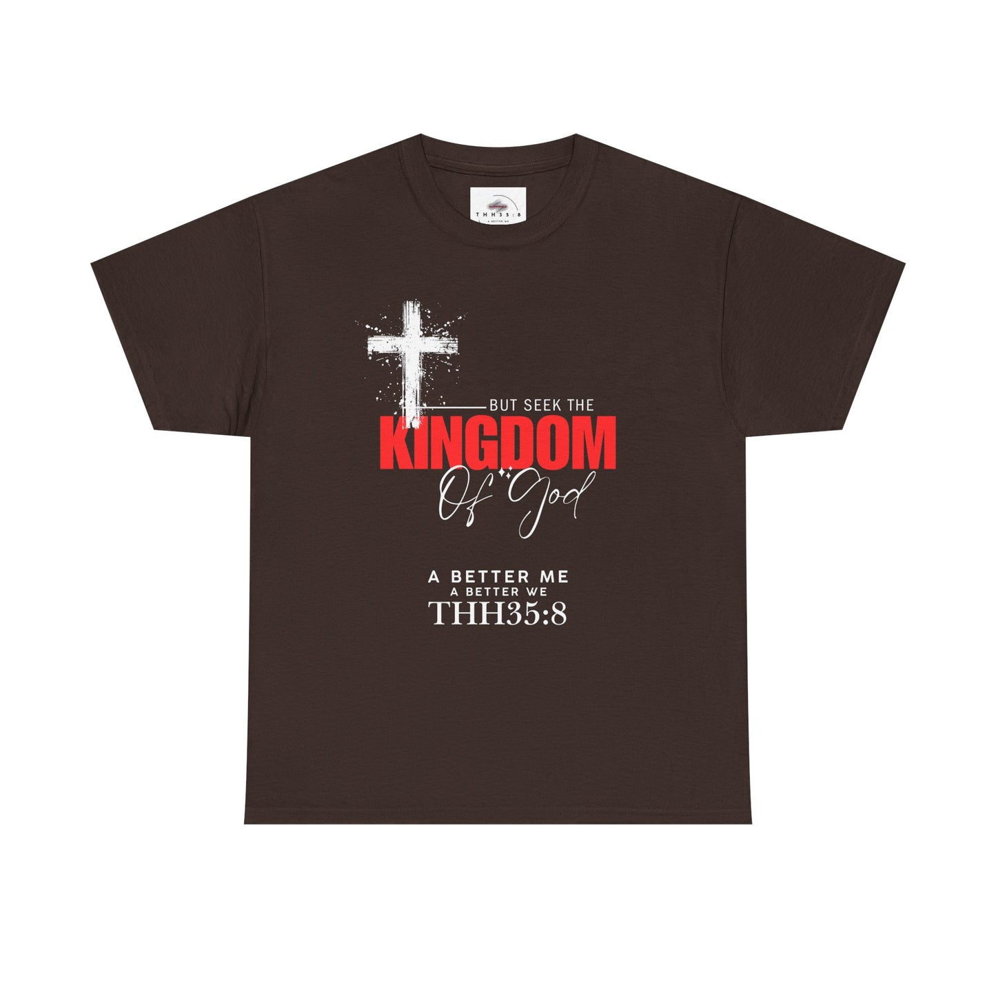 Faith-Inspired Unisex Heavy Cotton Tee – Kingdom of God Design, Christian Apparel, Inspirational Shirt, Casual Wear, Gift for Believers
