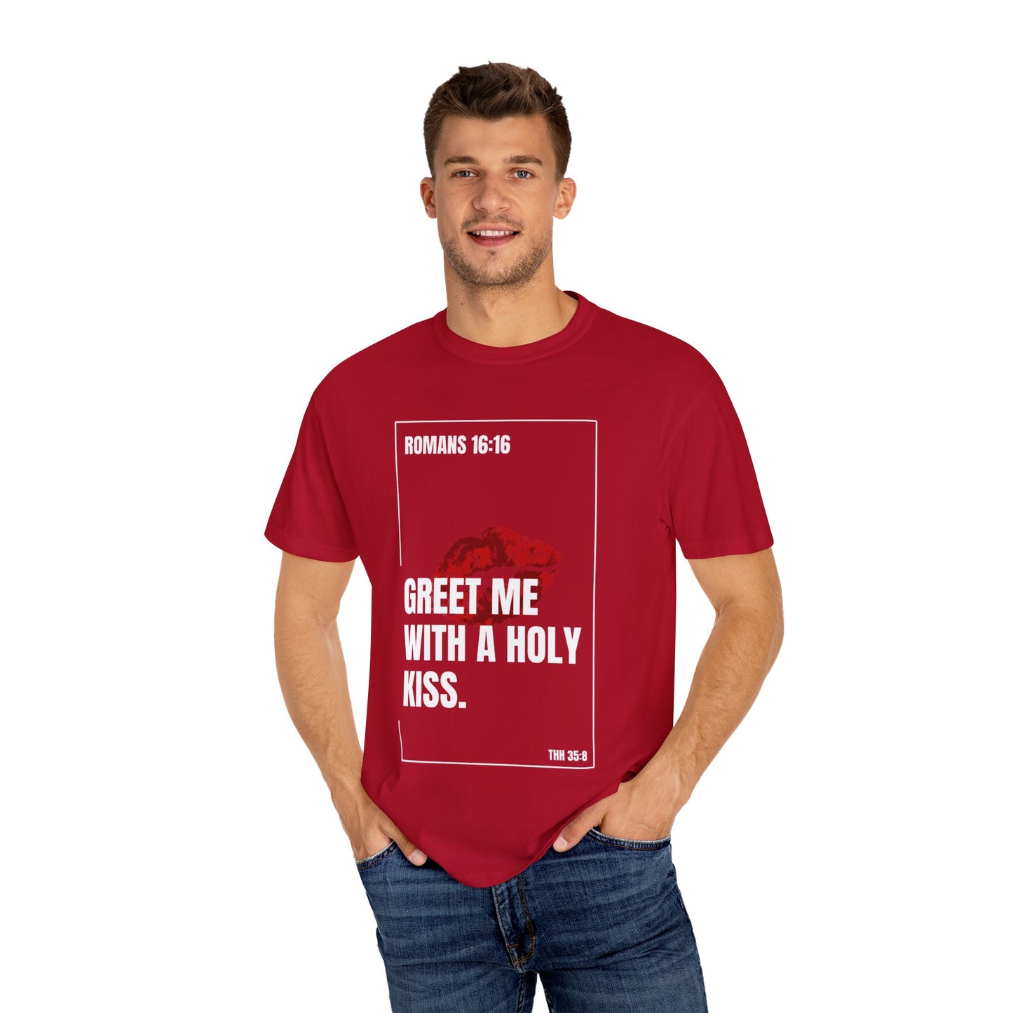 Kiss-Print Unisex T-Shirt, Casual Wear, Gift for Her, Valentine’s Day, Fashion Tee, Soft Cotton Shirt, Everyday Style