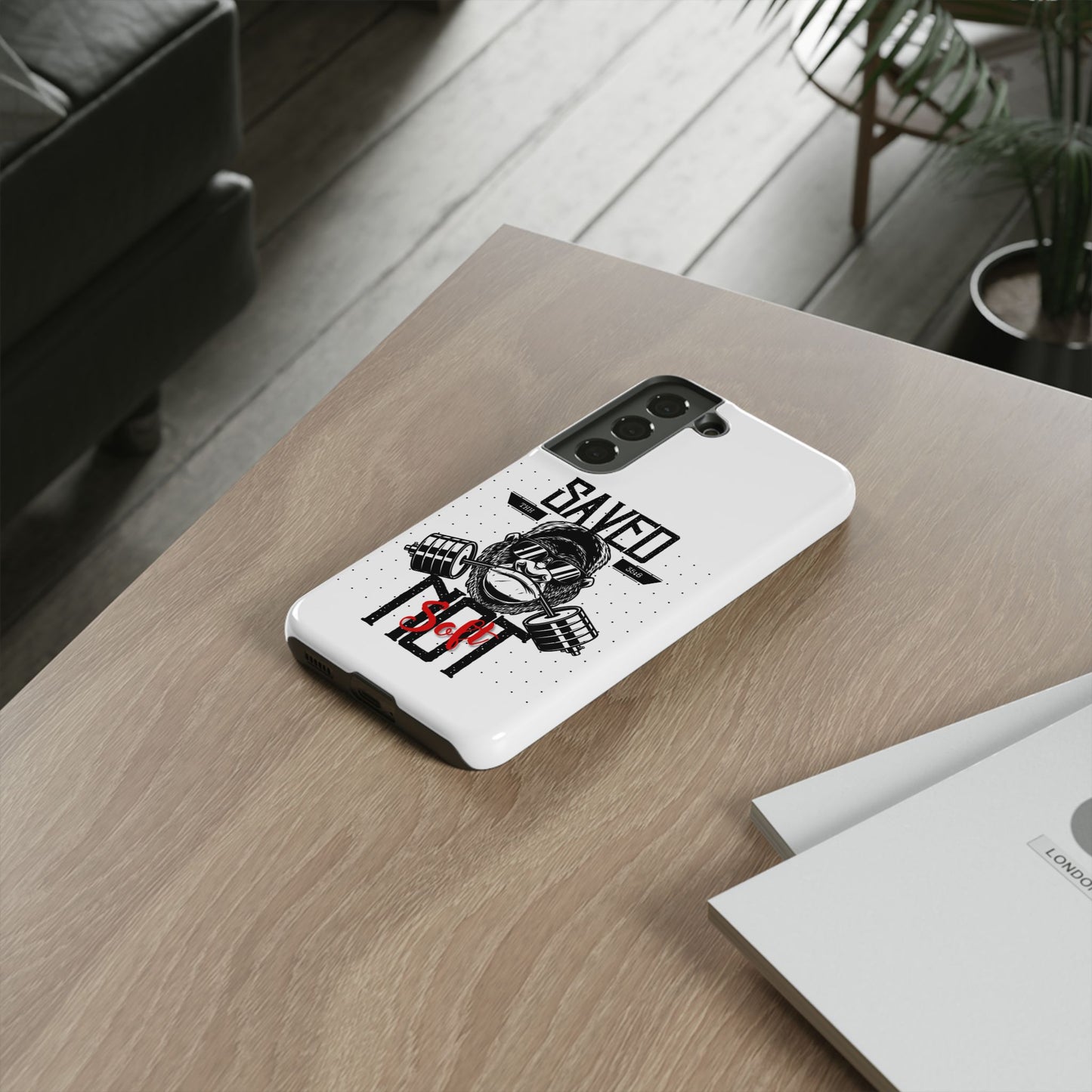 Tough Cases - Heavy Duty Phone Case for Fitness Lovers, Gym Accessories, Workout Gifts, Saved by Lift Design, Tough Armor