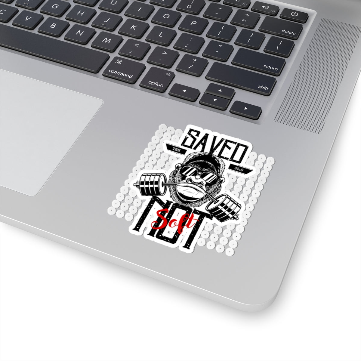 Gym Motivation Kiss-Cut Stickers, Fitness Decals, Workout Stickers, Monkey Fitness Art, Laptop Stickers, Gym Enthusiast Gifts