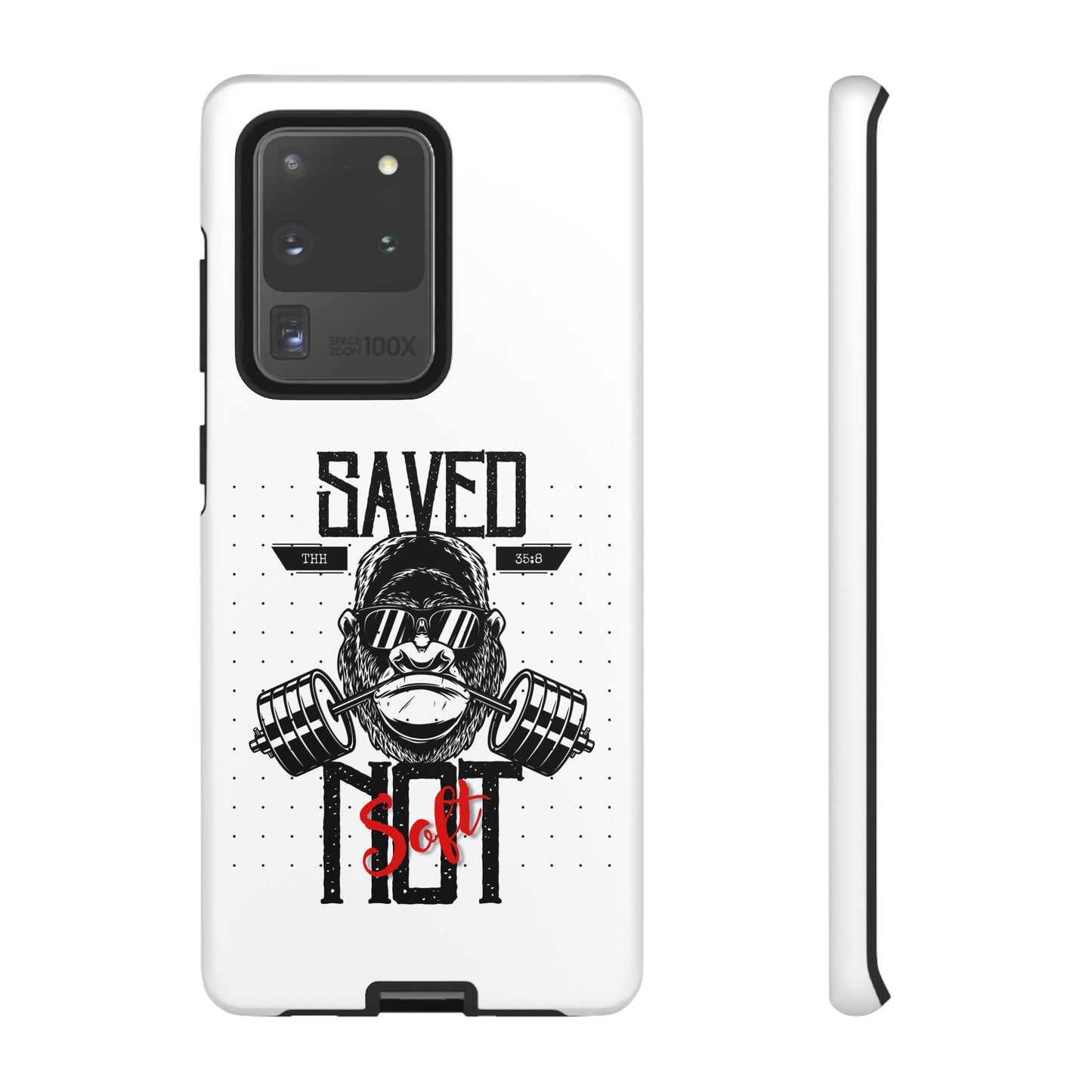 Tough Cases - Heavy Duty Phone Case for Fitness Lovers, Gym Accessories, Workout Gifts, Saved by Lift Design, Tough Armor