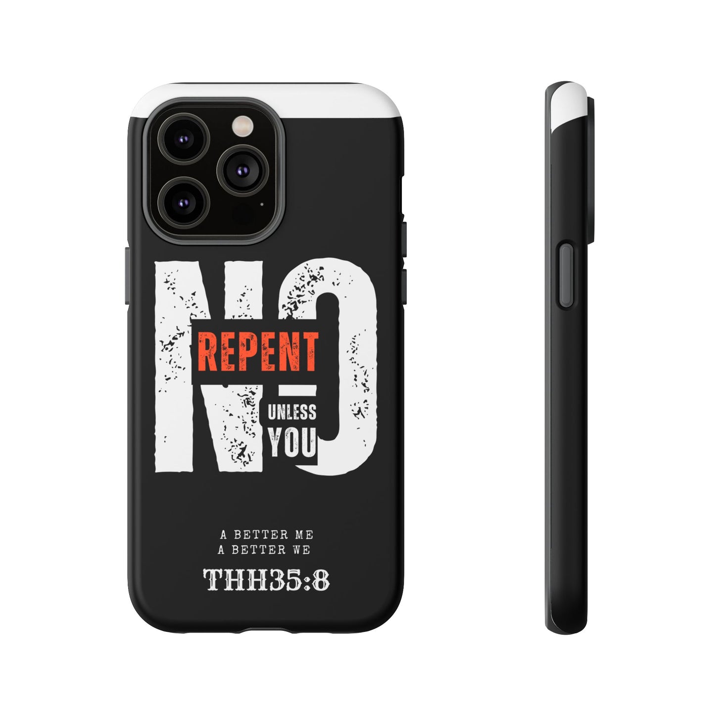 Repent Phone Case, Tough Phone Cover, Christian Gift, Scripture Phone Protector, Faith-Based Tech Accessory