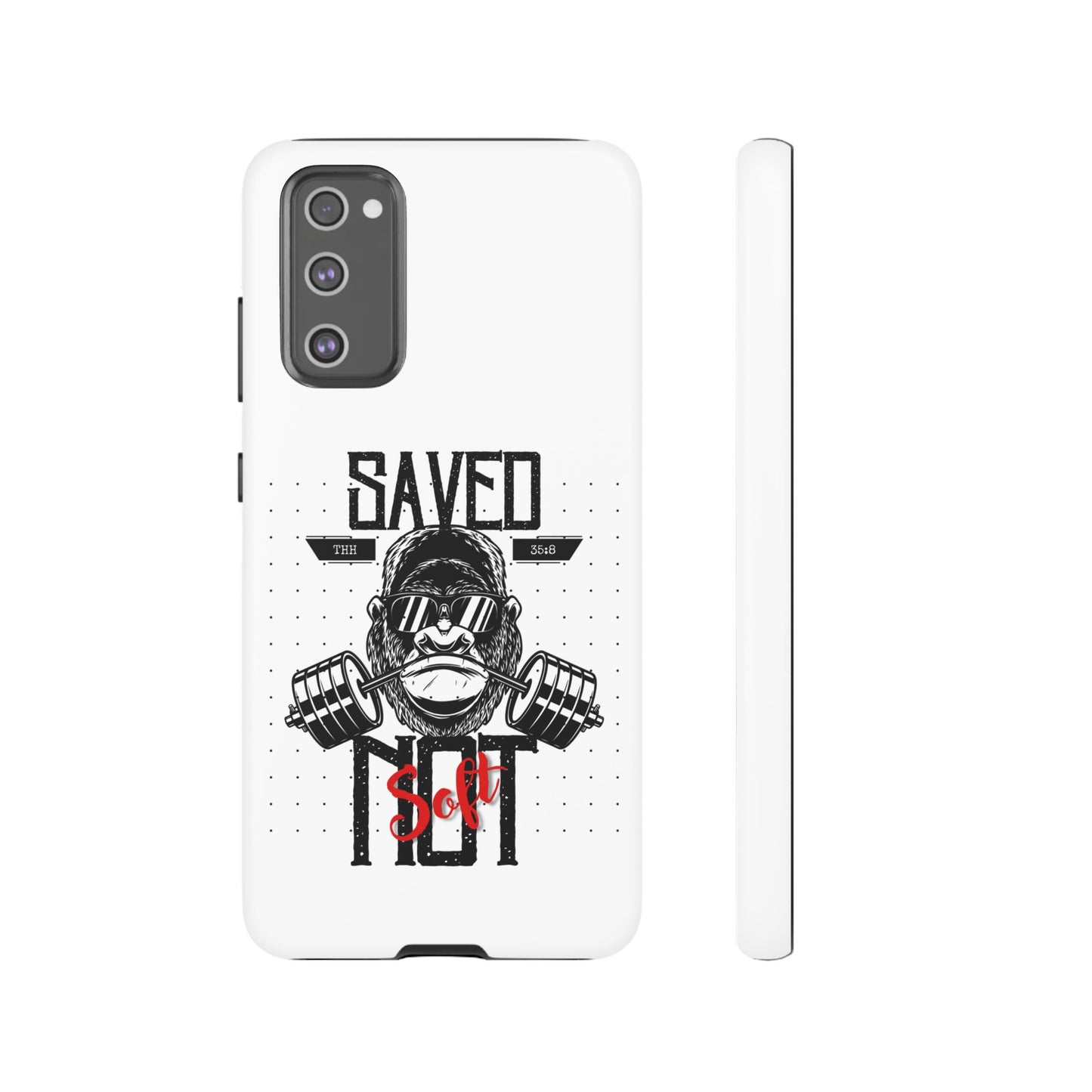 Tough Cases - Heavy Duty Phone Case for Fitness Lovers, Gym Accessories, Workout Gifts, Saved by Lift Design, Tough Armor