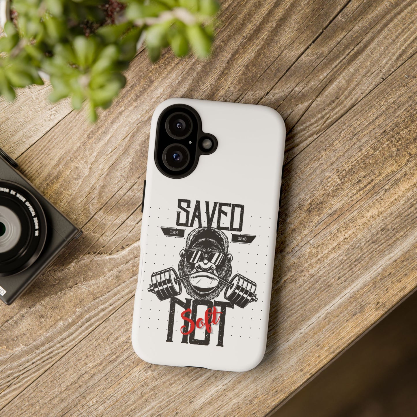 Tough Cases - Heavy Duty Phone Case for Fitness Lovers, Gym Accessories, Workout Gifts, Saved by Lift Design, Tough Armor
